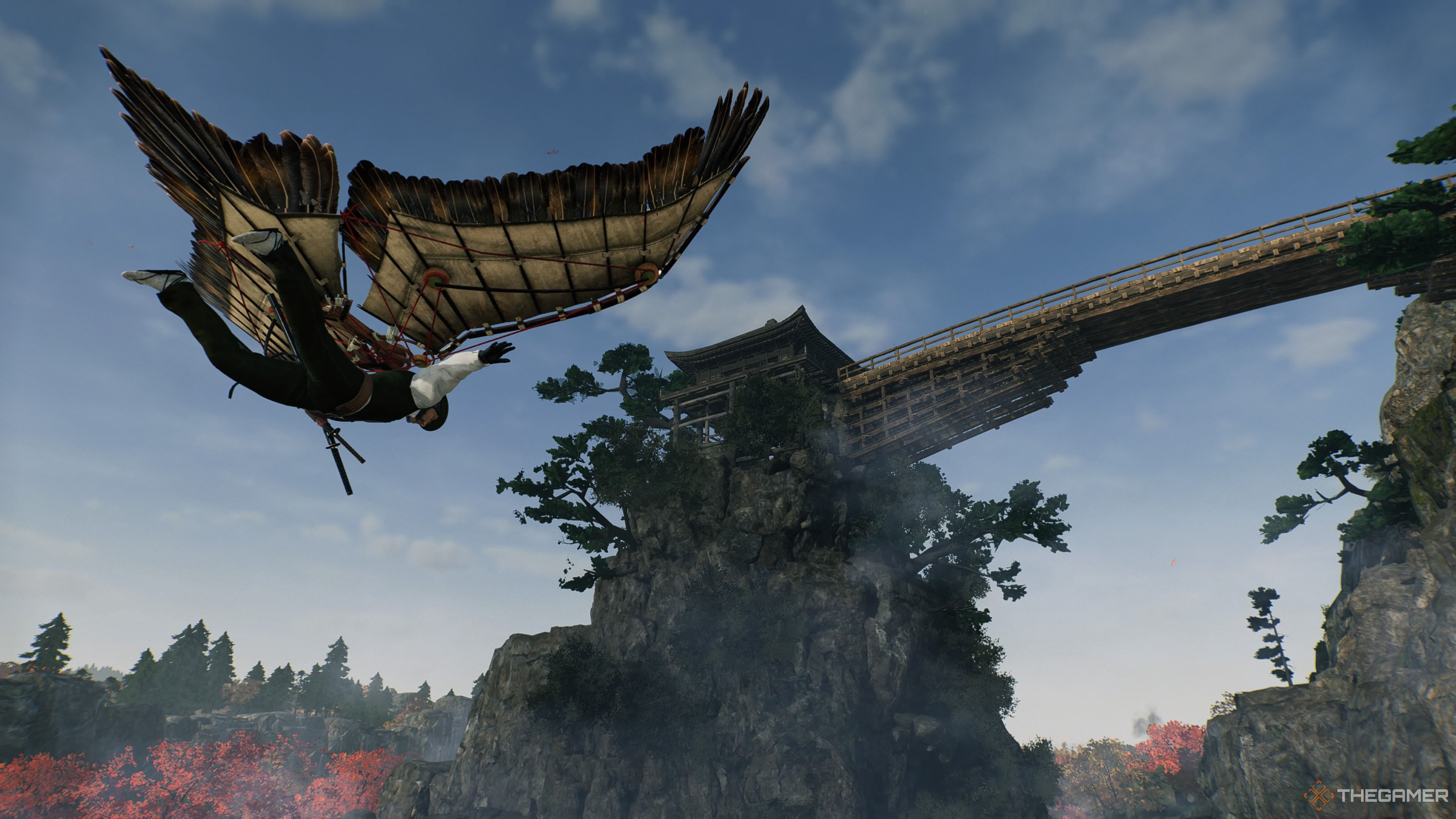 Rise of the Ronin gliding