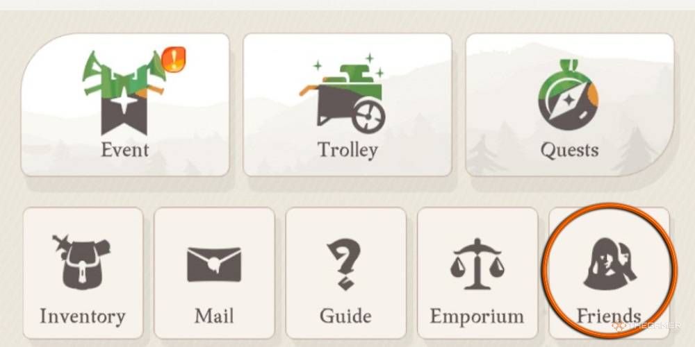 The Add Friends button is beneath the Quests button
