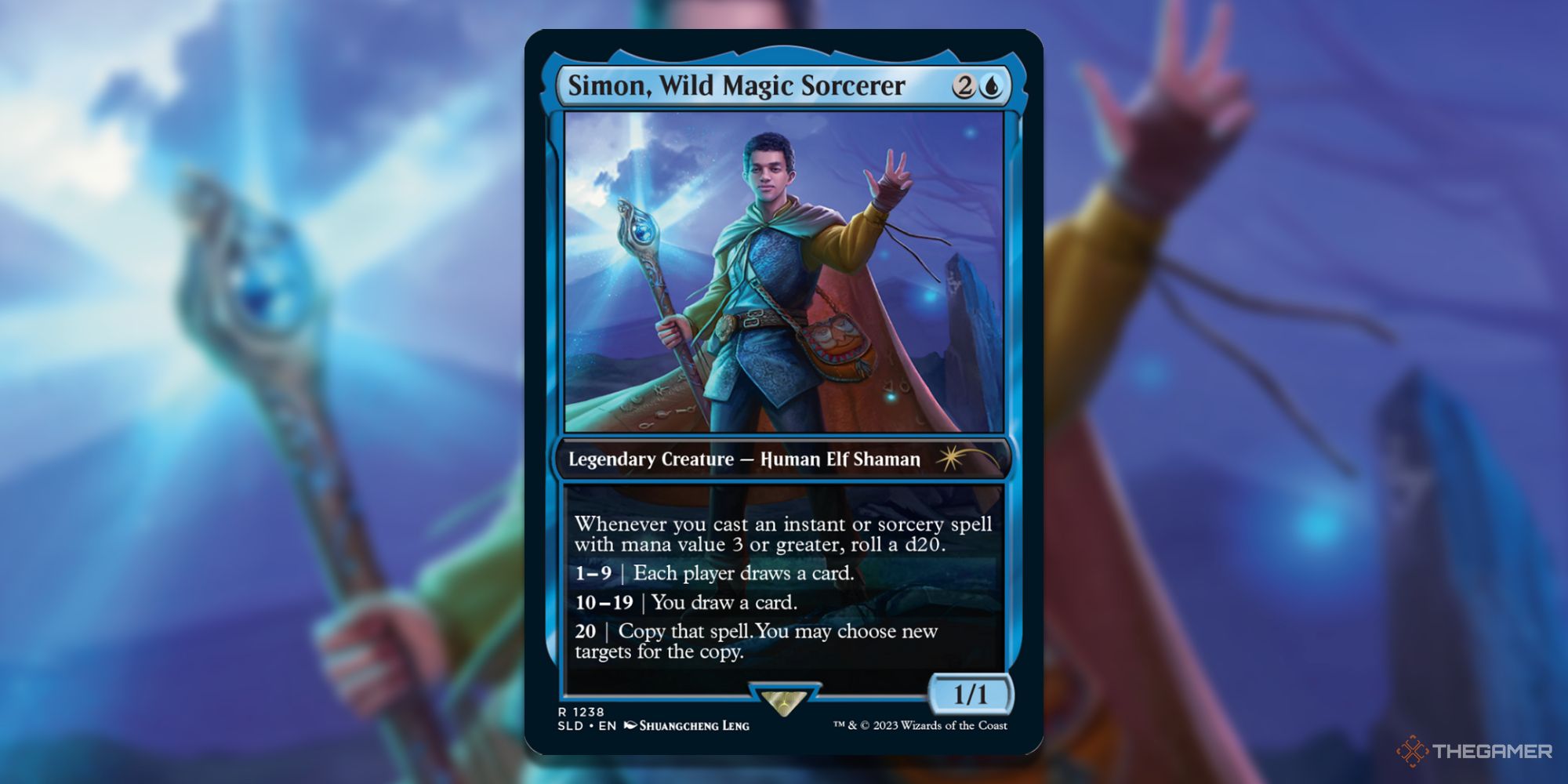 MTG: Simon, Wild Magic Sorcerer card