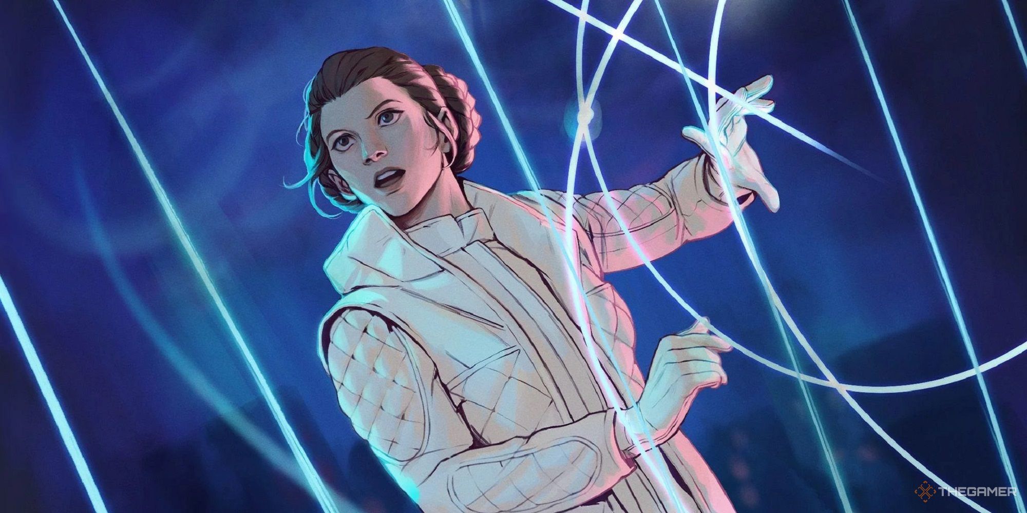Leia Organa commanding on Hoth