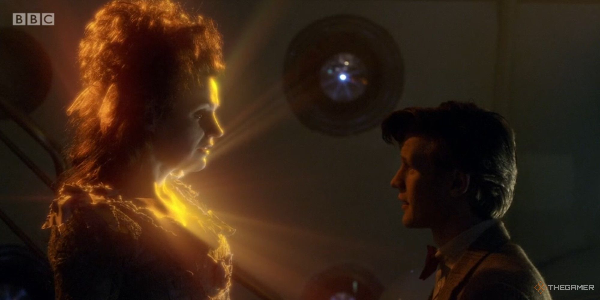 An image of Idris and the Doctor from the Doctor Who episode The Doctor's Wife