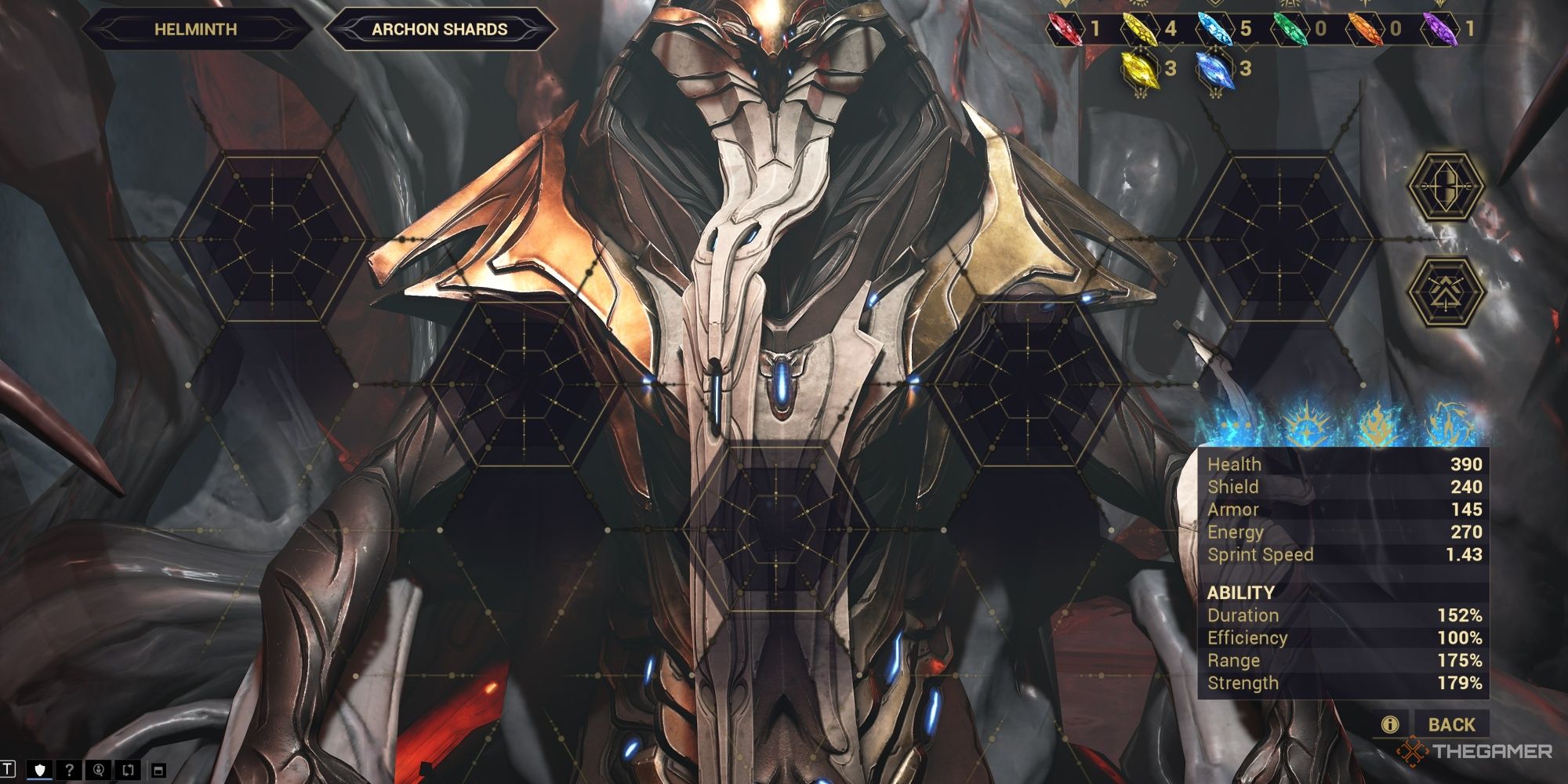 Warframe Dante In Archon Shard Menu