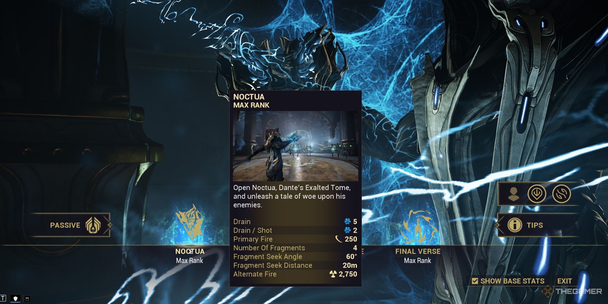 Warframe Dante Noctua Ability