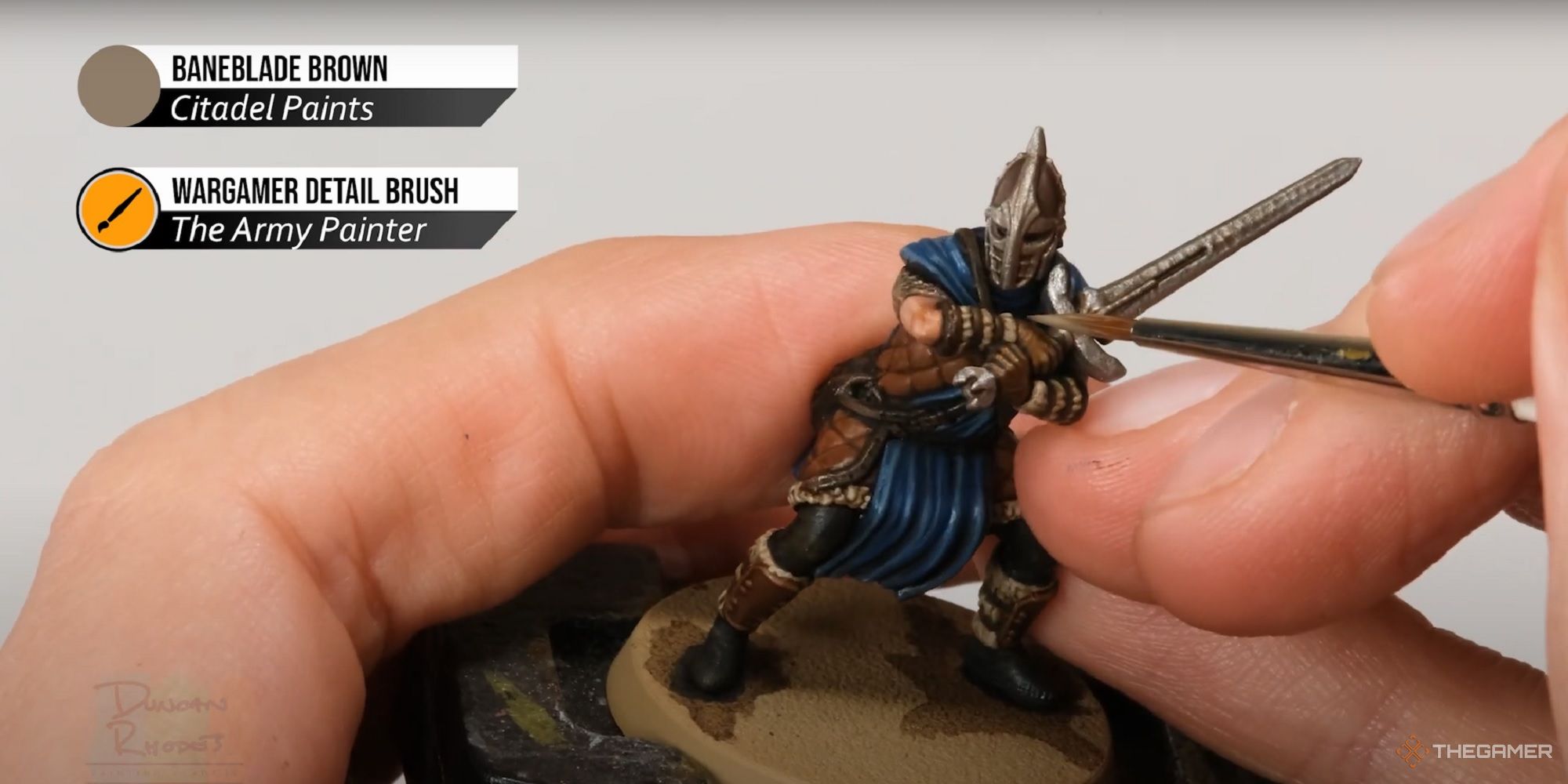 duncan rhodes painting a stormcloak soldier from the elder scrolls call to arms