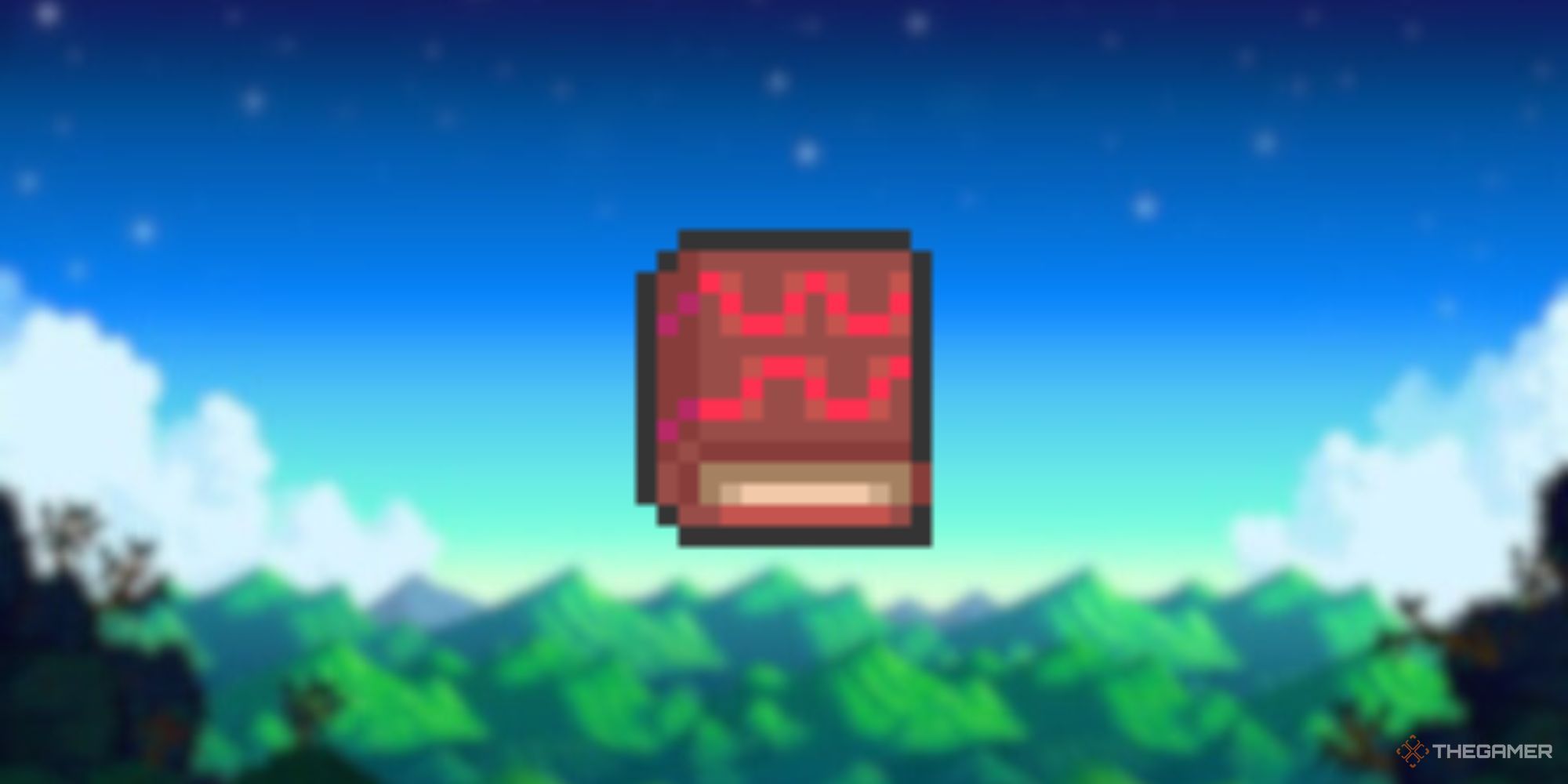Stardew Valley Dwarvish Safety Manual Book Of Power Over A Blurred Background