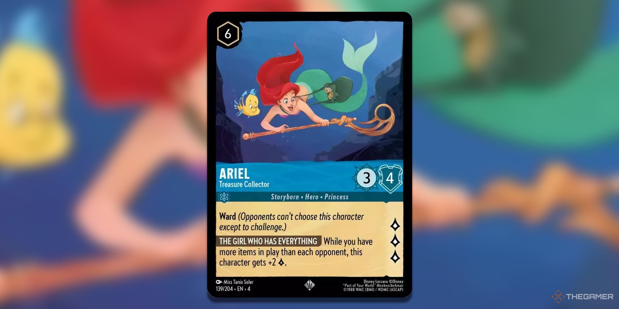 Disney Lorcana Ariel, Treasure Collector