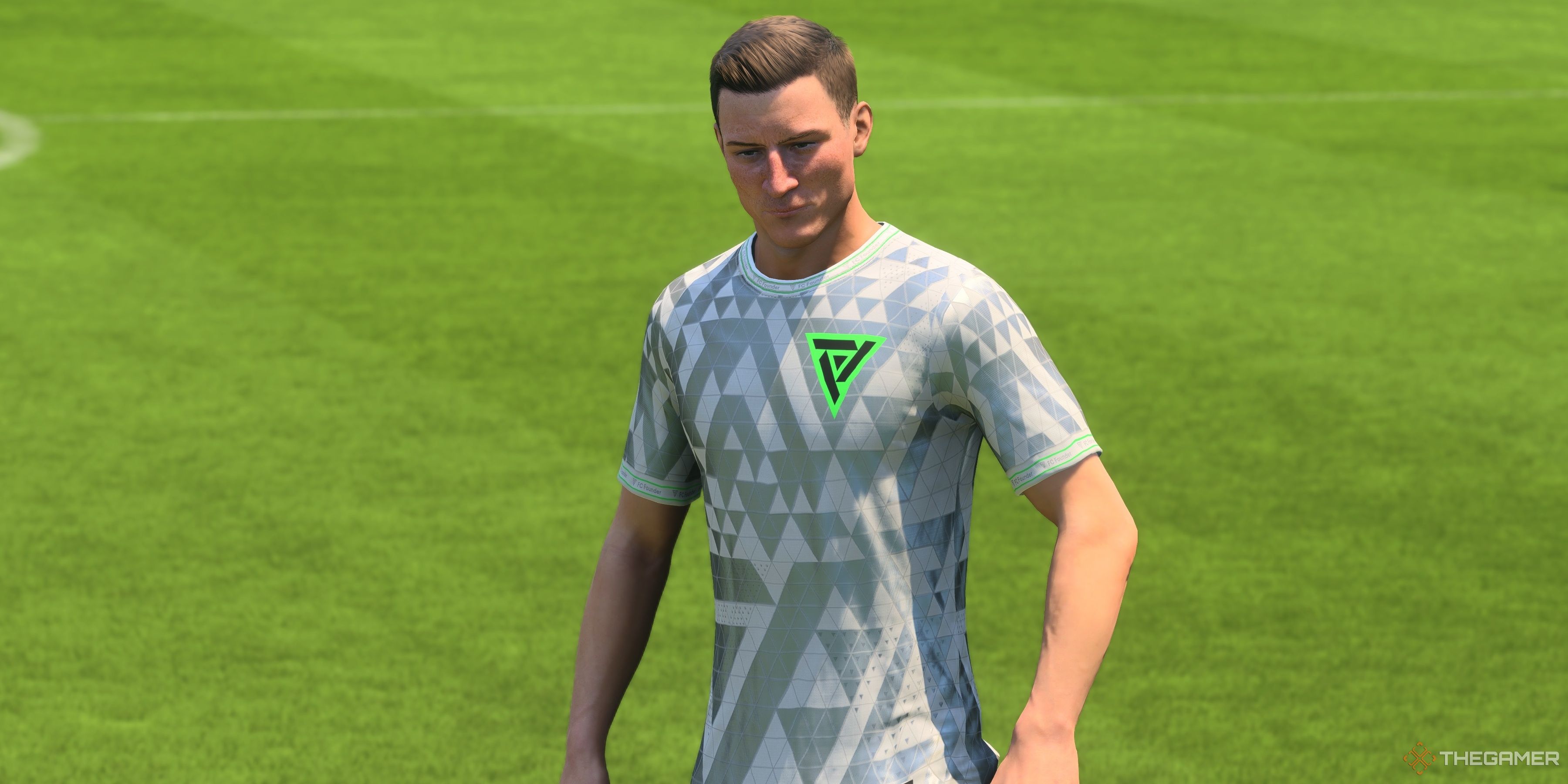 Hans Vanaken stands over a free kick in EA Sports FC 24.