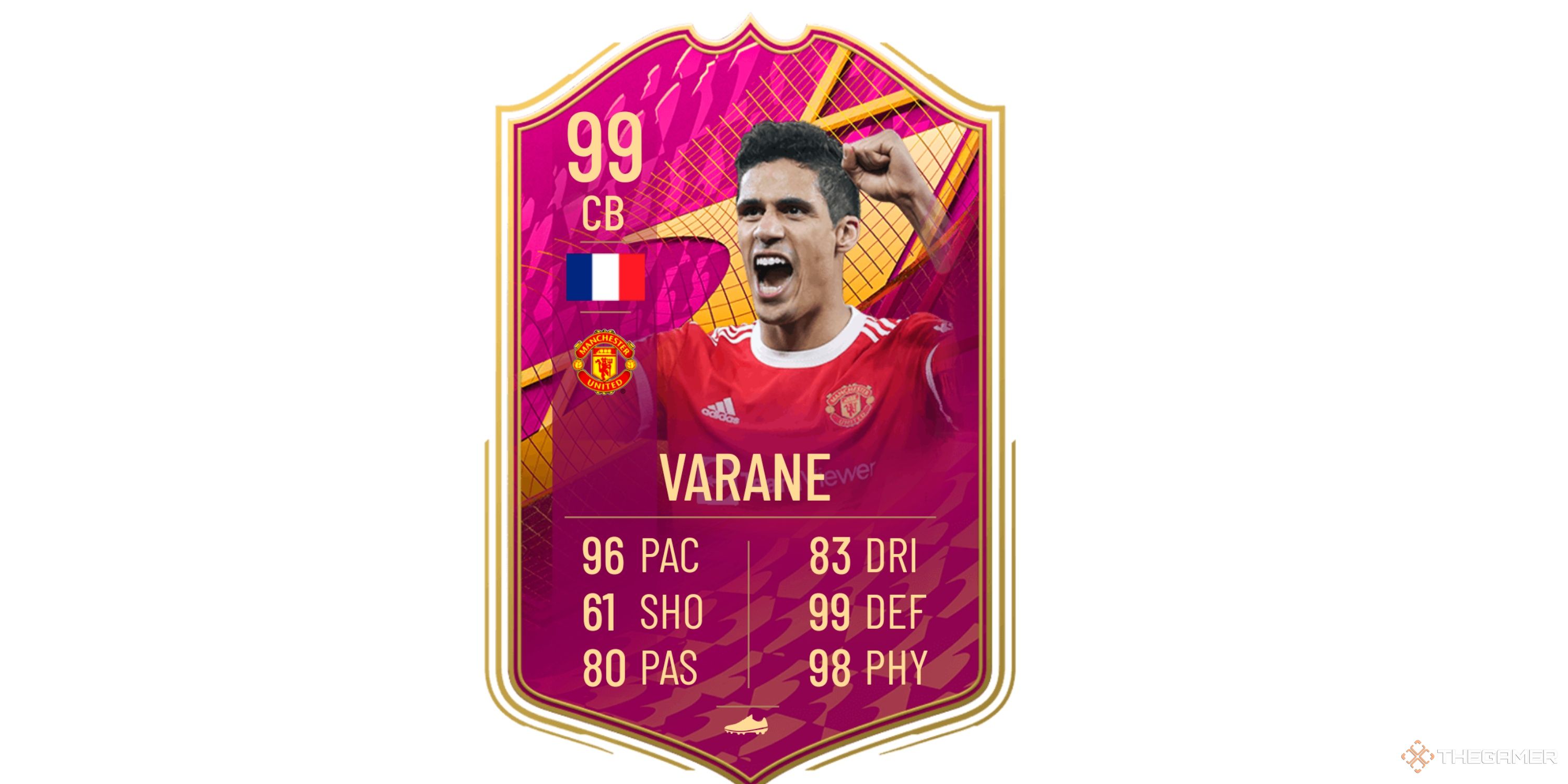 Image showing Varane player card
