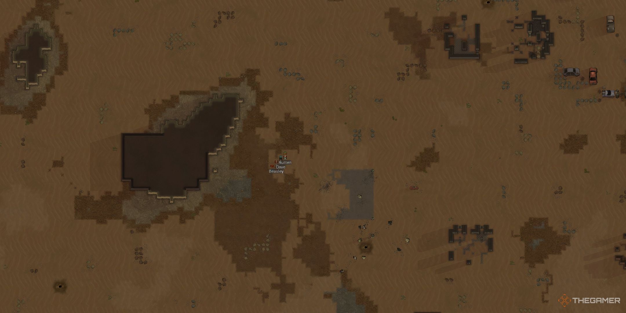 RimWorld Colonists in a Desert tile