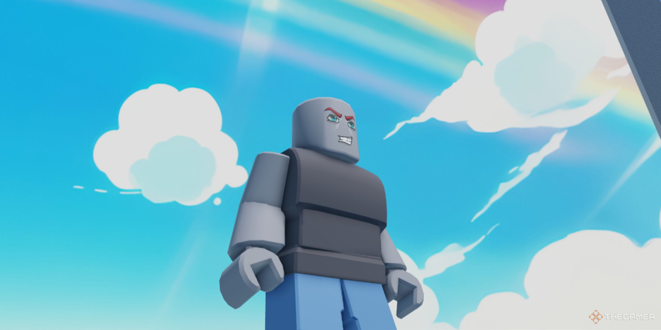 someone standing under the sky in Paper.IO Simulator on Roblox