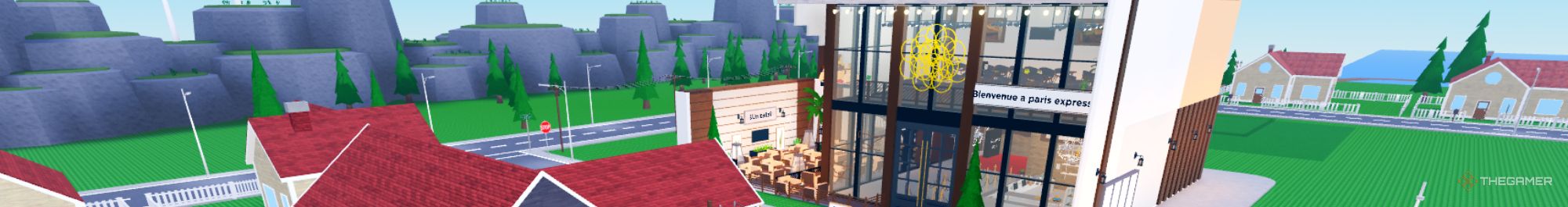 a two-story building behind the restaurant in roblox restaurant tycoon 2