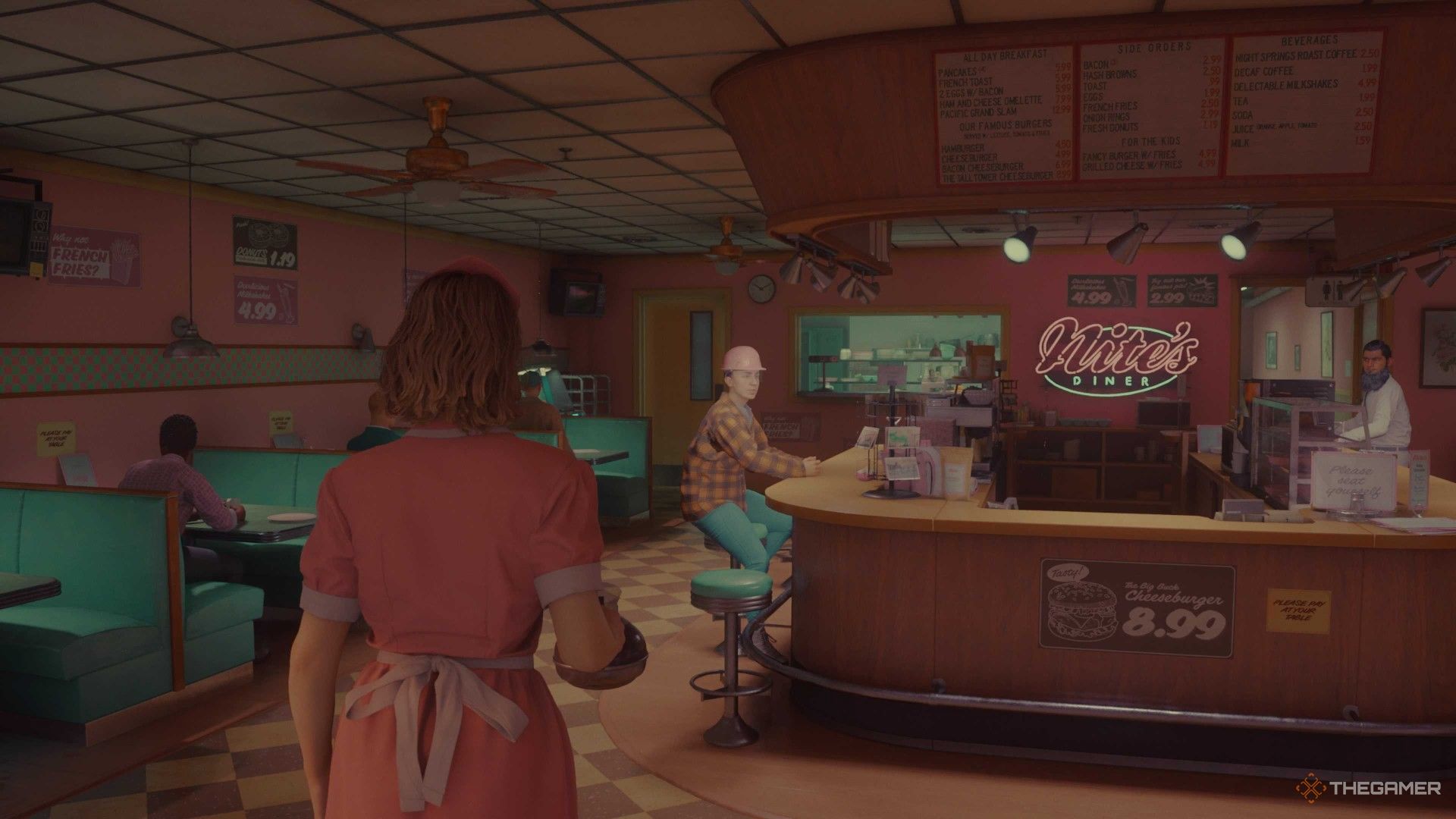 The diner from Alan Wake 2 Night Springs Number One Fan