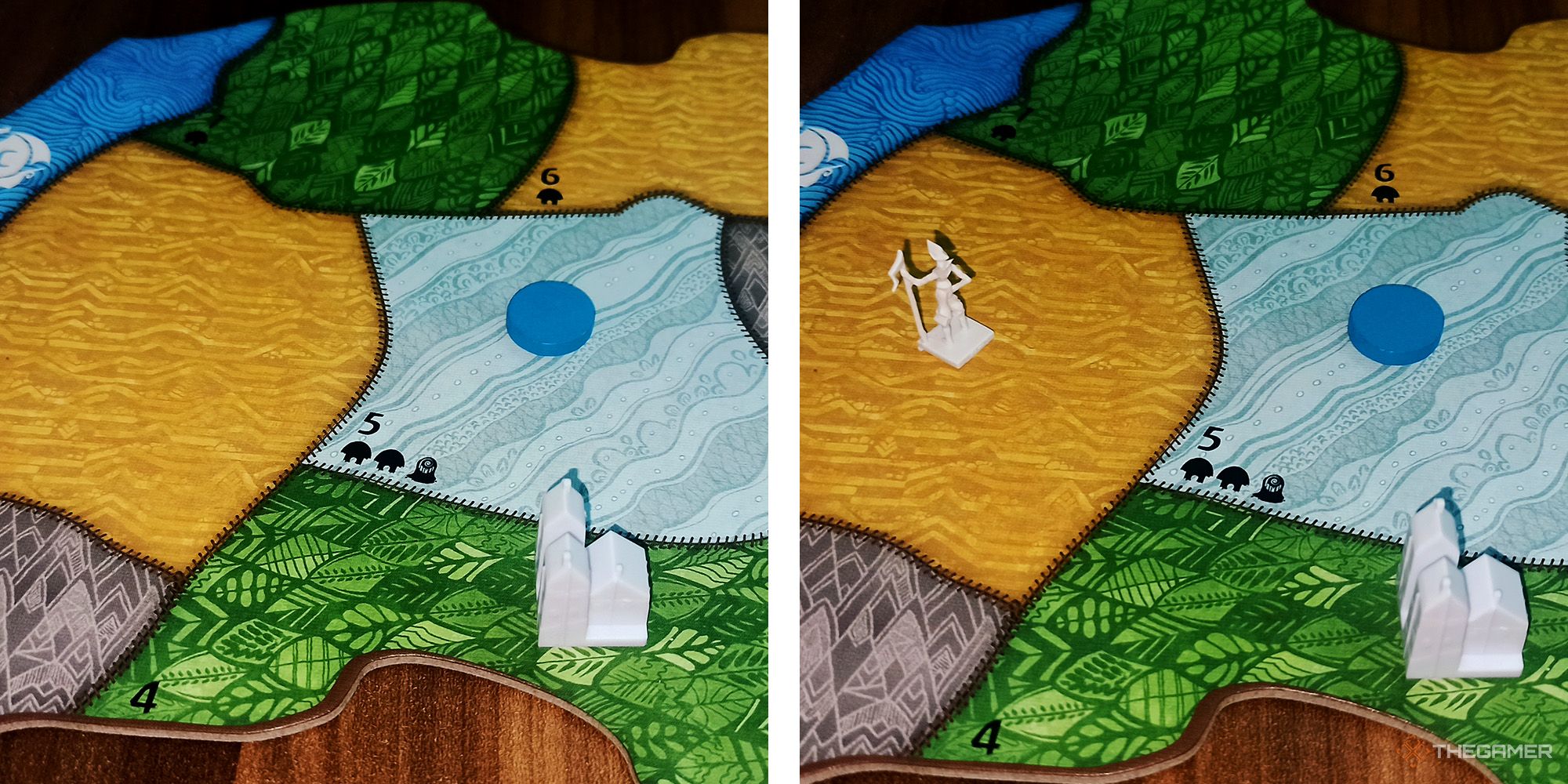 An example Explore action is being shown in Spirit Island