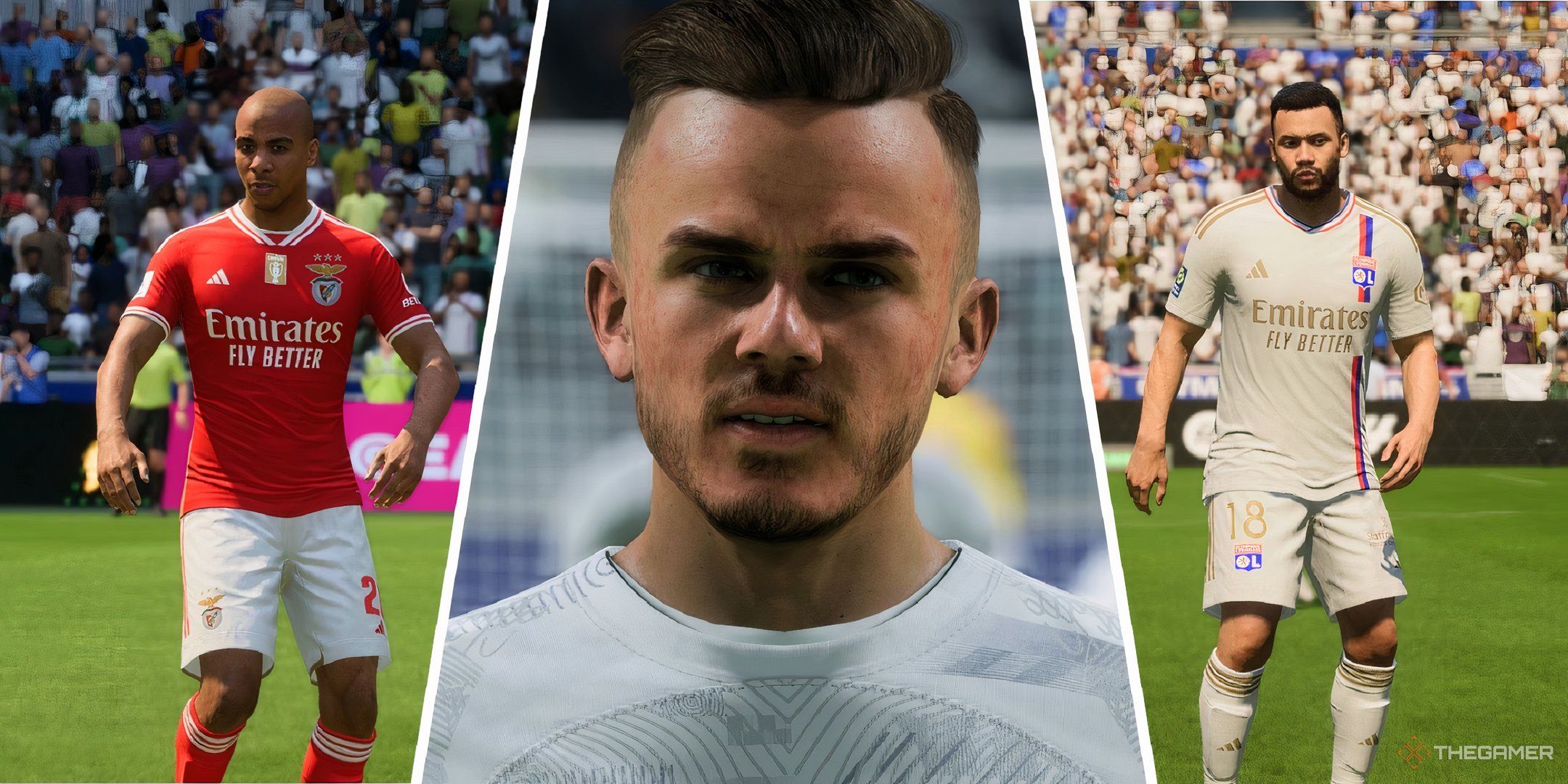 An image of Joao Mario, Maddison, and Cherki in EA Sports FC 24