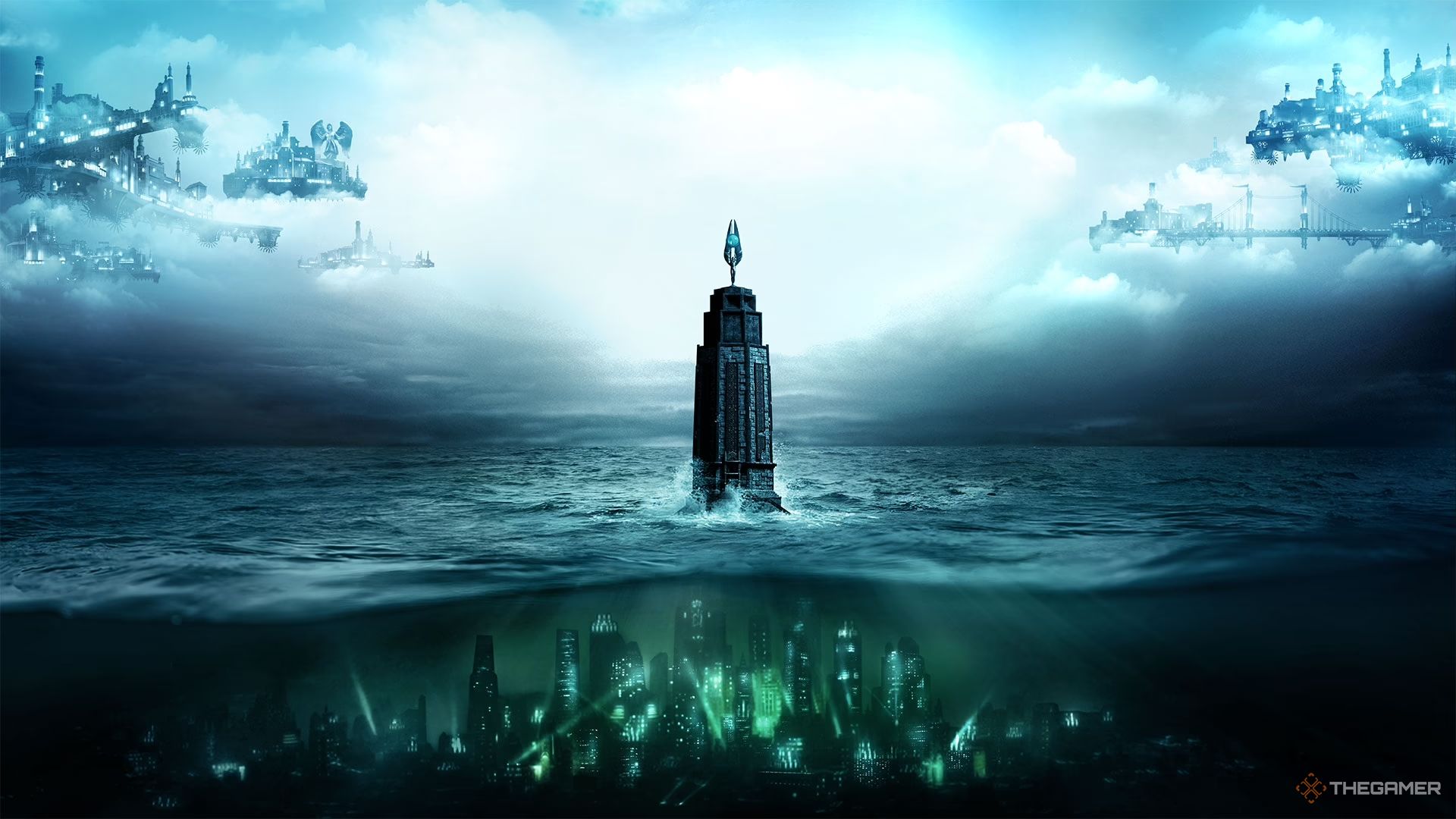 Rapture under the water in BioShock.