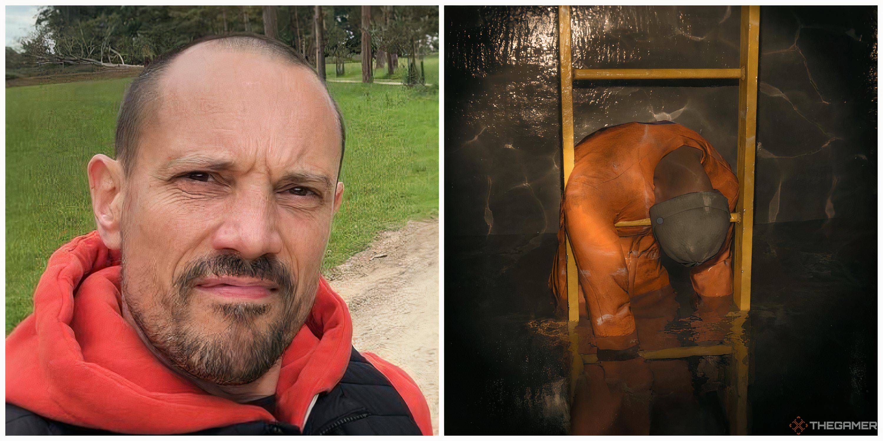 Split image of actor Duncan Pow and Douglas from Still Wakes the Deep, Final