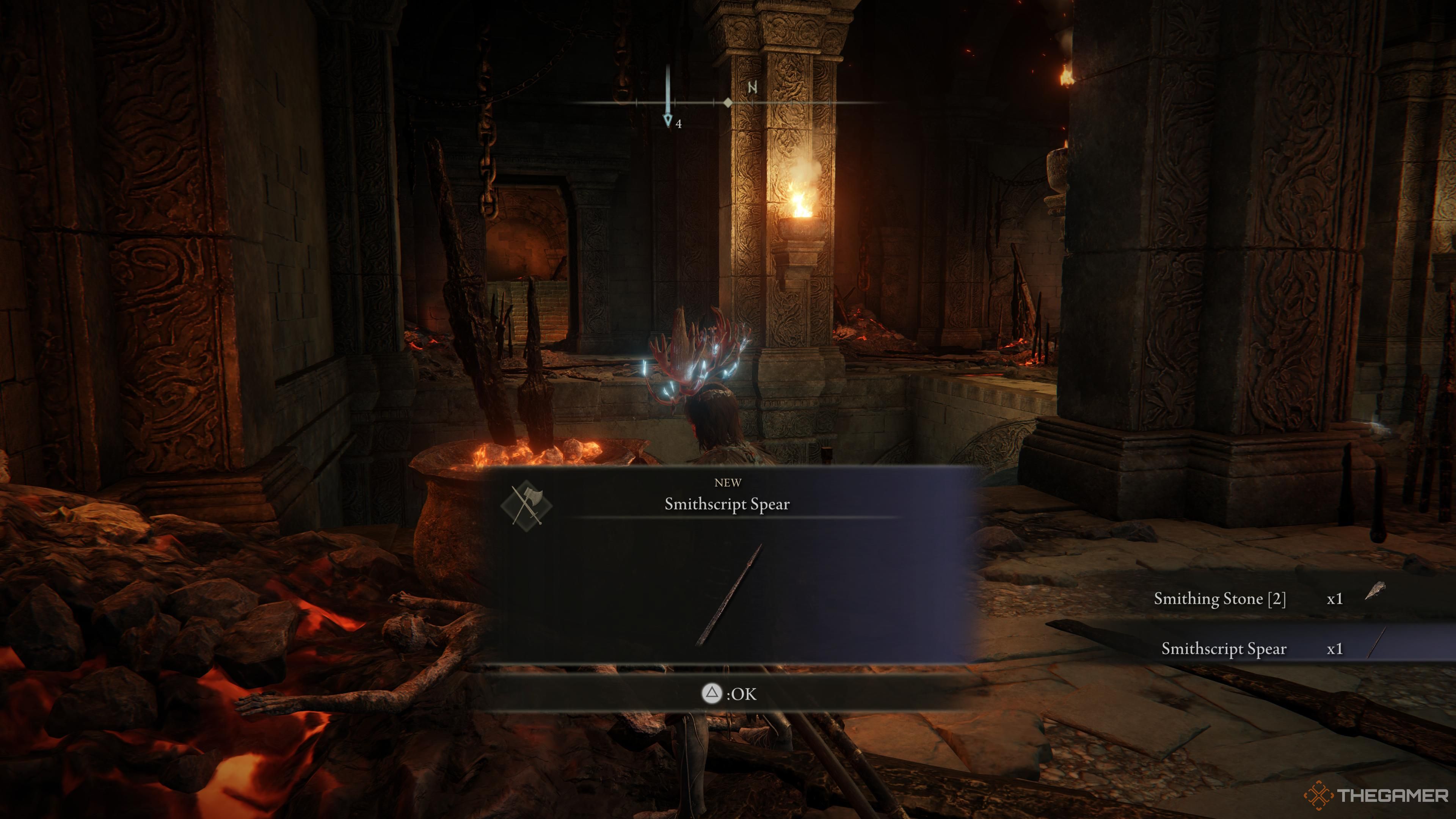 ELDEN RING™Smithscript spear location