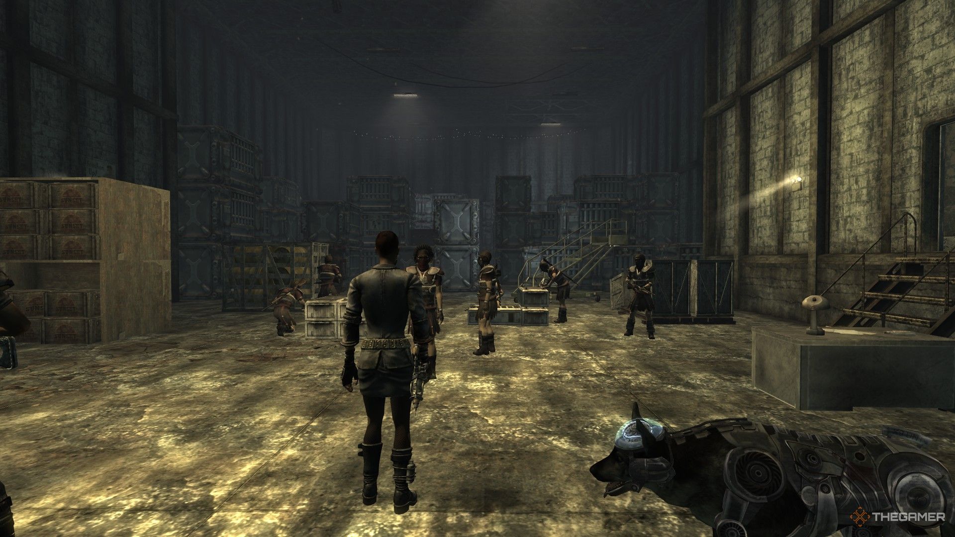 Fallout New Vegas dealing with the legion for weapons inside of a warehouse