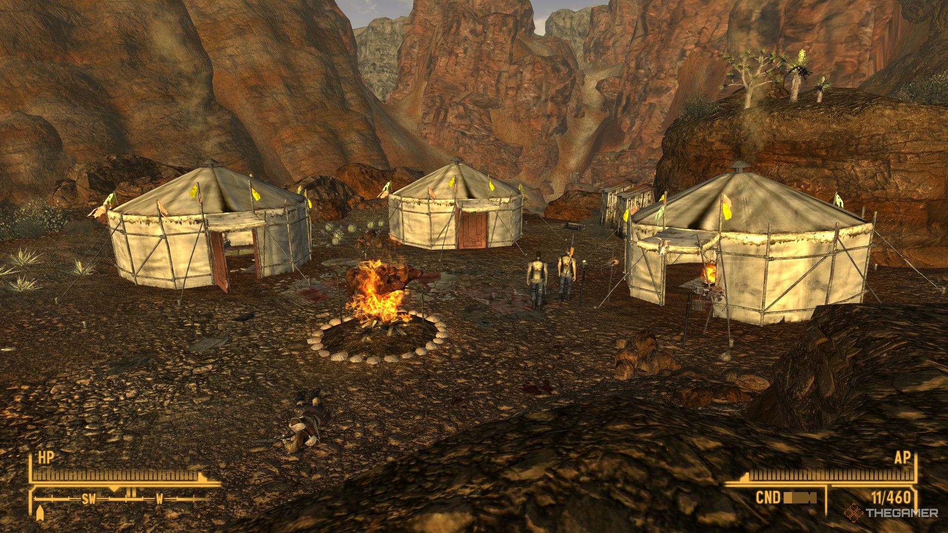 Fallout New Vegas the Great Khan's encampment in Red Rock