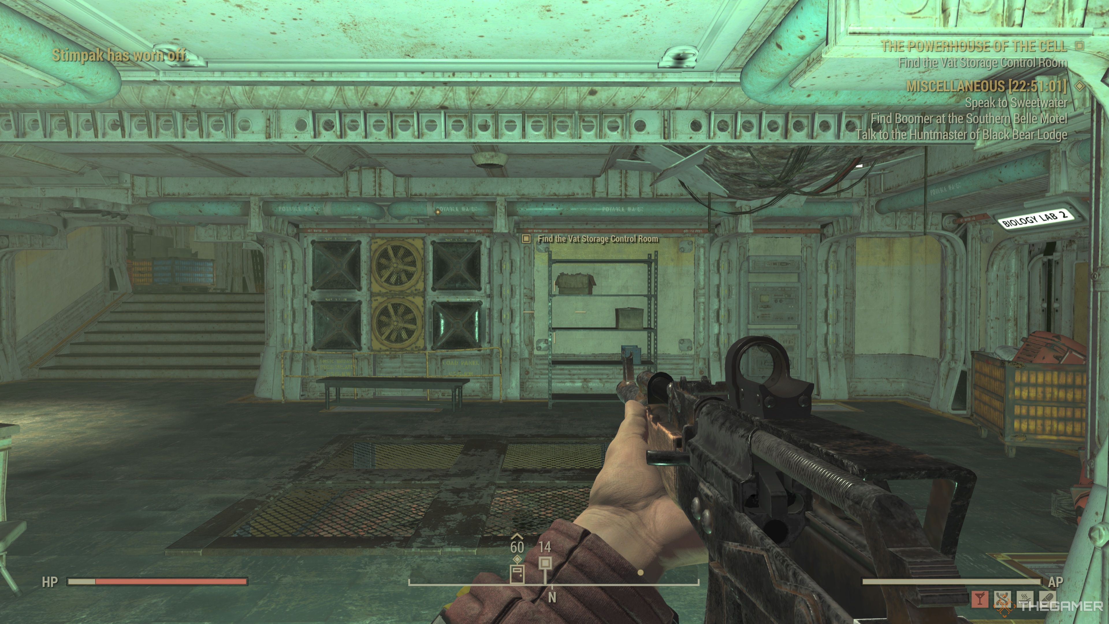 The Vat Storage Control room in Fallout 76.