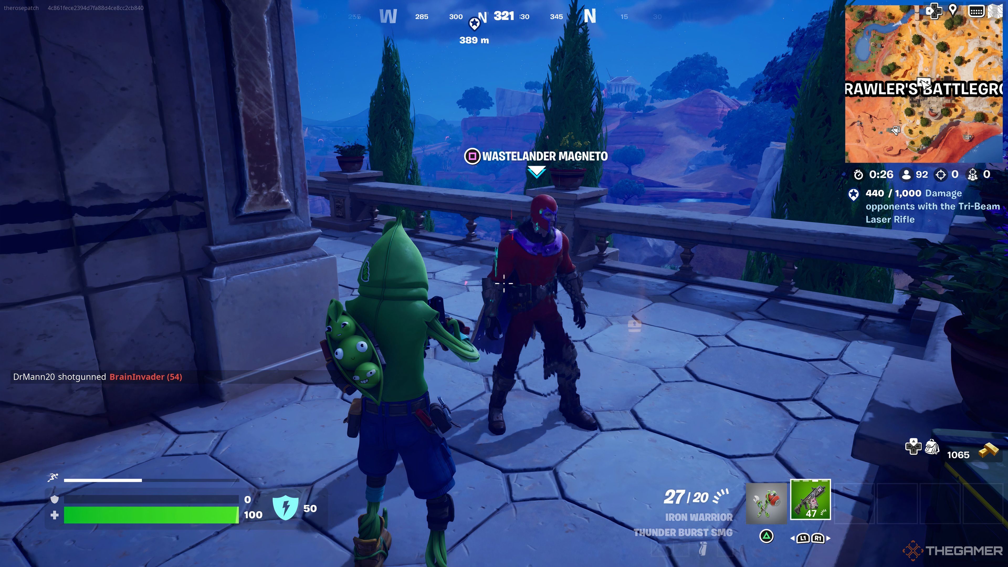 Talking to the Wastelander Magneto in Fortnite Chapter 5 Season 3.