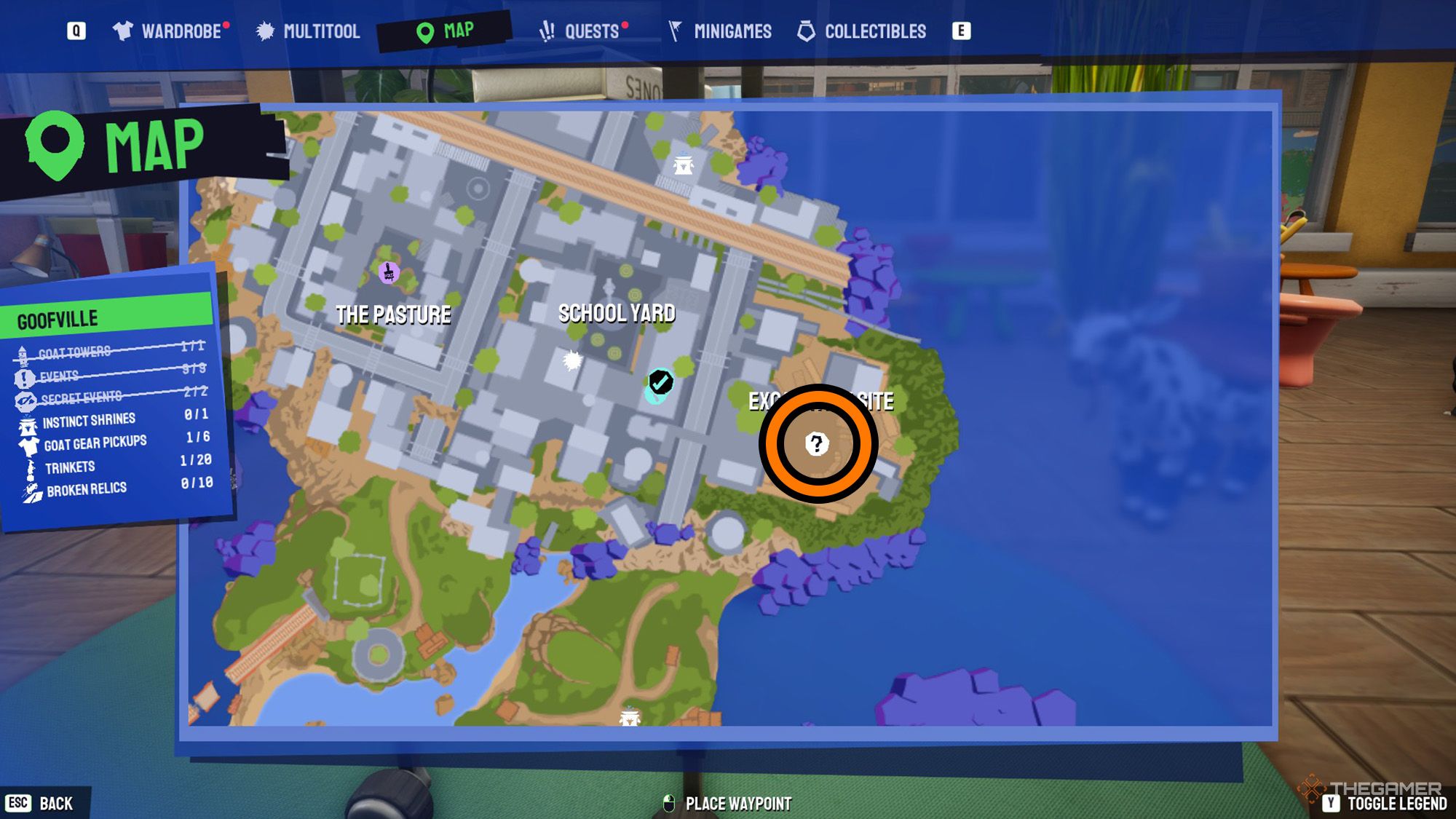 Lost Relics event location in Goat Simulator 3 Multiverse of Nonsense.