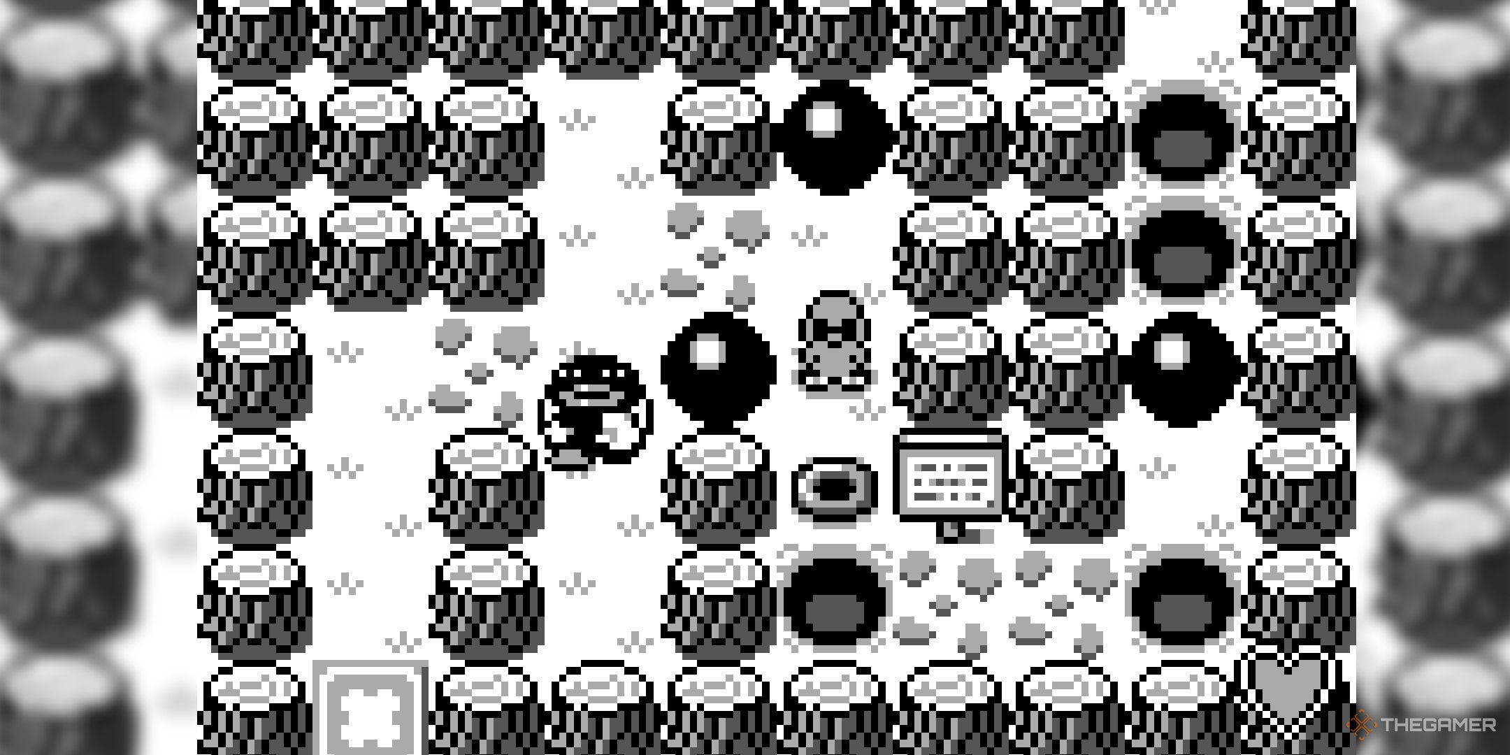 Muddy standing next to an enemy in Mole Mania