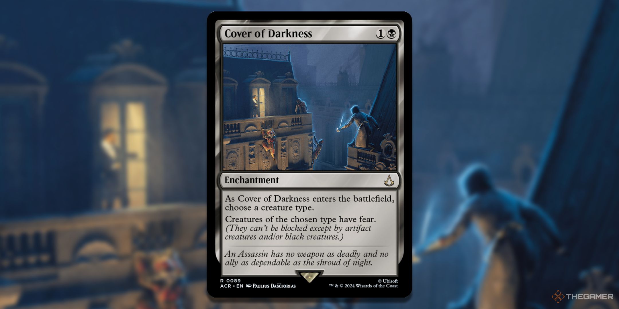 MTG Cover of Darkness card and art background