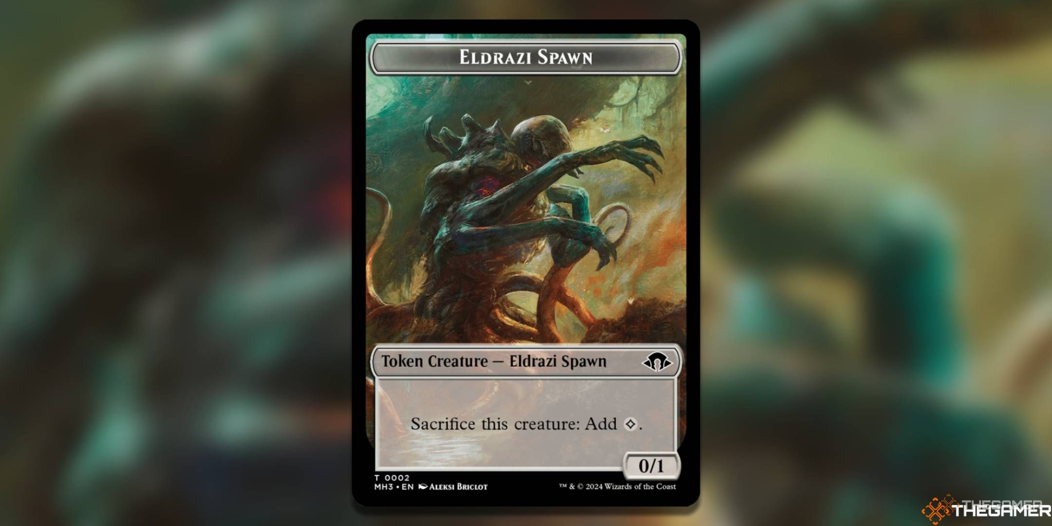 Eldrazi Spawn Token Magic: The Gathering card