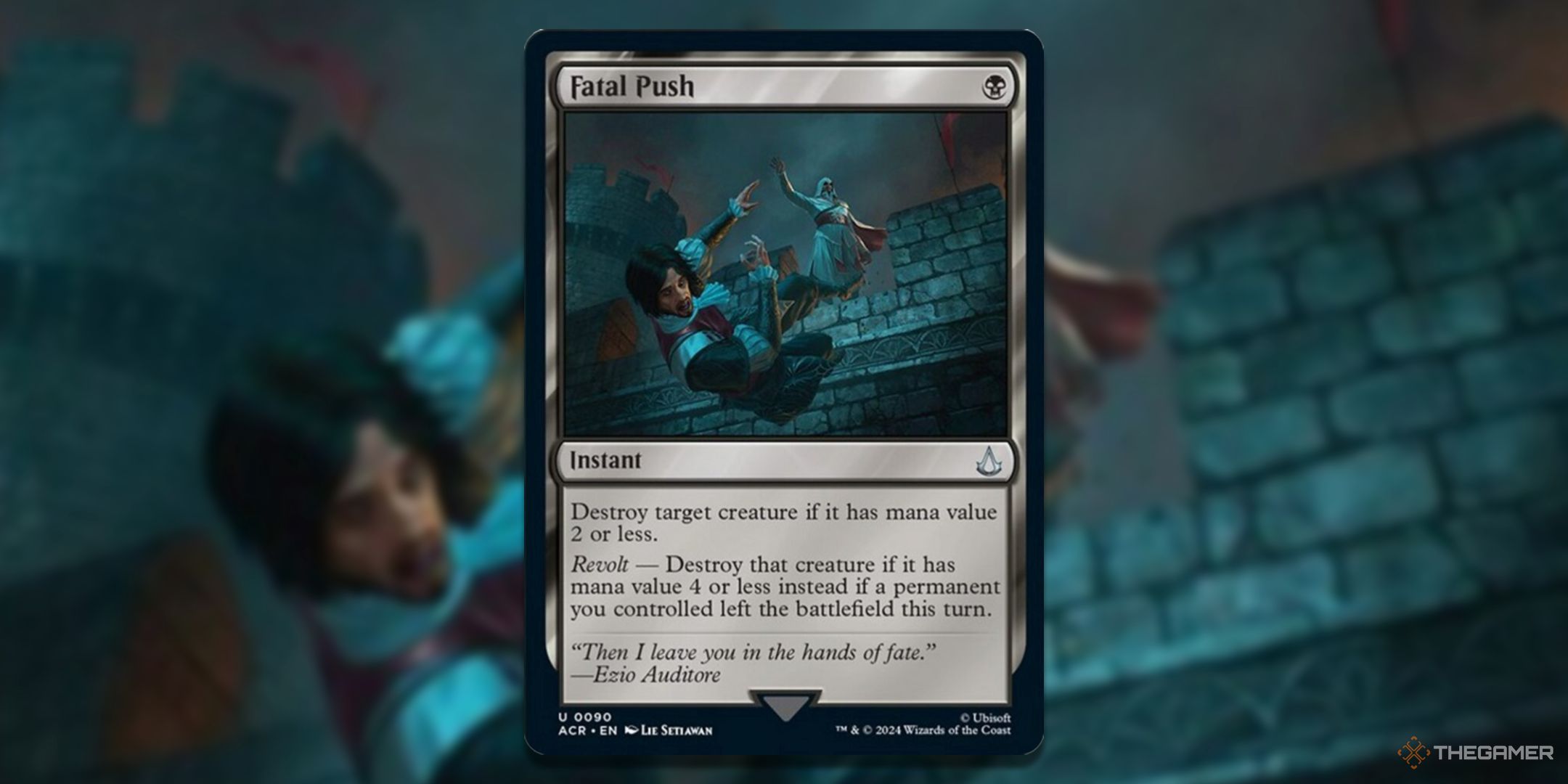 MTG Fatal Push card and art background