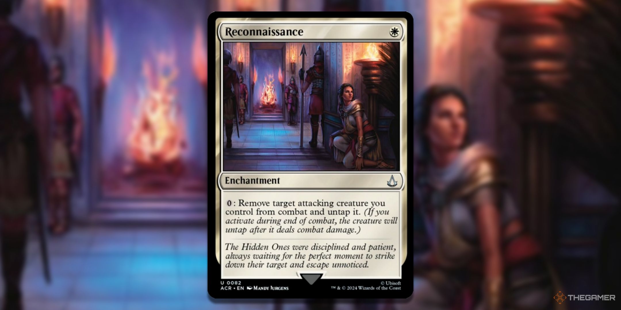MTG Reconnaissance card and art background