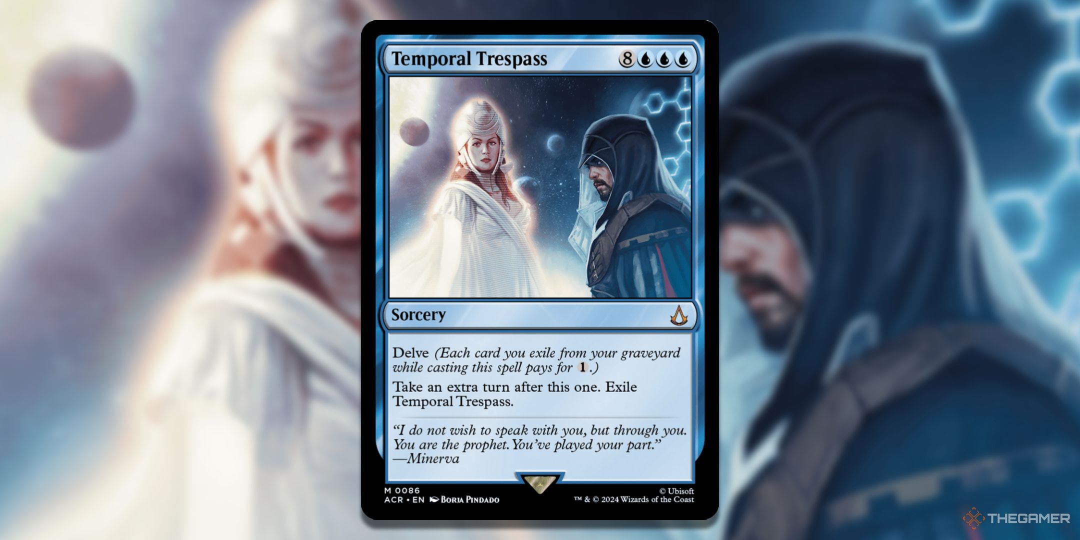 MTG Temporal Trespass card and art background