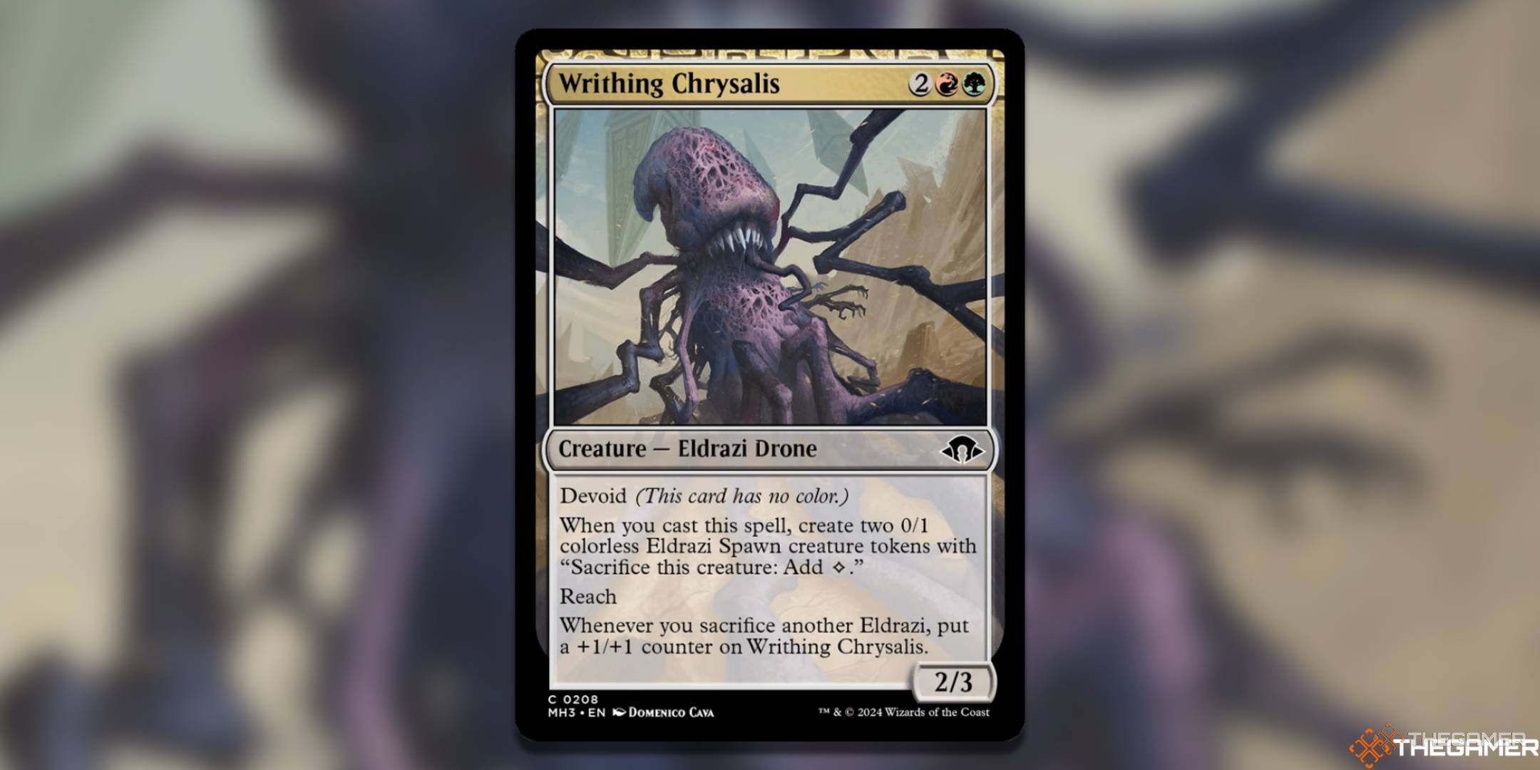Writhing Chrysalis Magic: The Gathering card