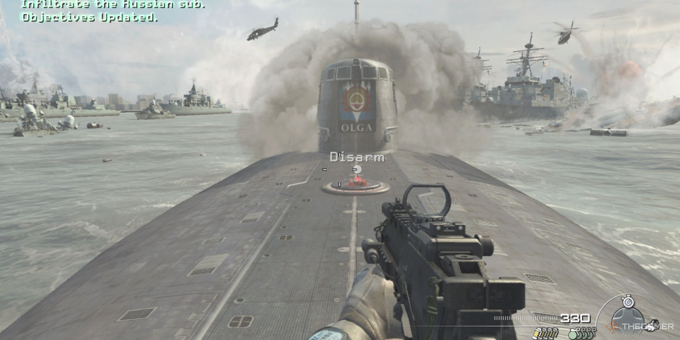 Playing through a Spec Ops mission in the original Call of Duty Modern Warfare 3