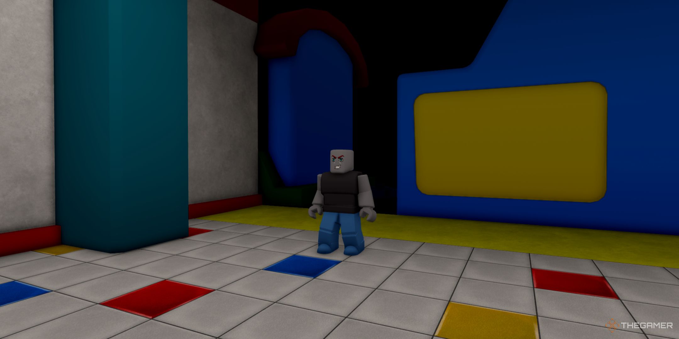 someone standing in lobby in Project Playtime Multiplayer on Roblox