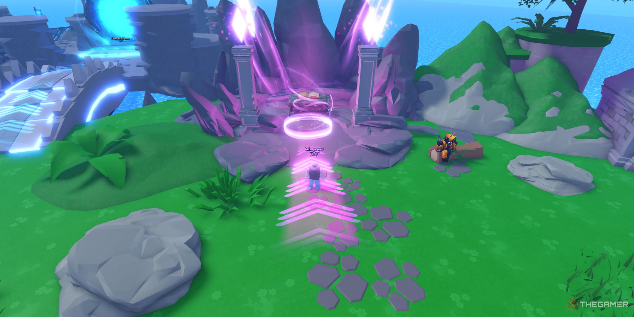 the lobby from top-down view in Bathtub Tower Defense on Roblox