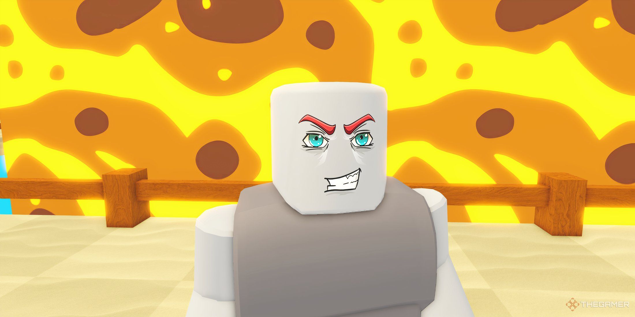 a character in Math Tower Race on Roblox