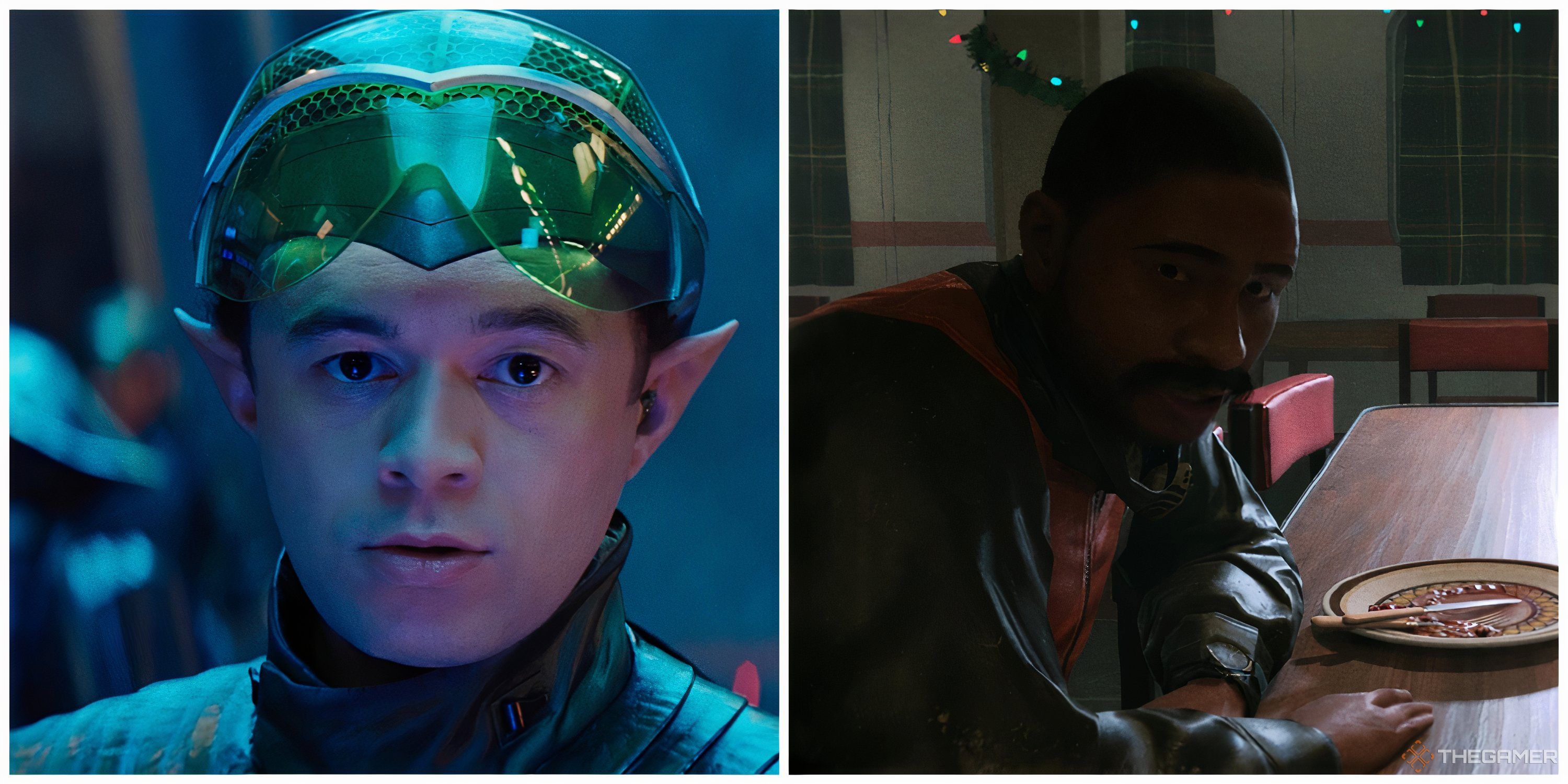 Split image of actor Michael Abubakar and Brodie from Still Wakes the Deep.