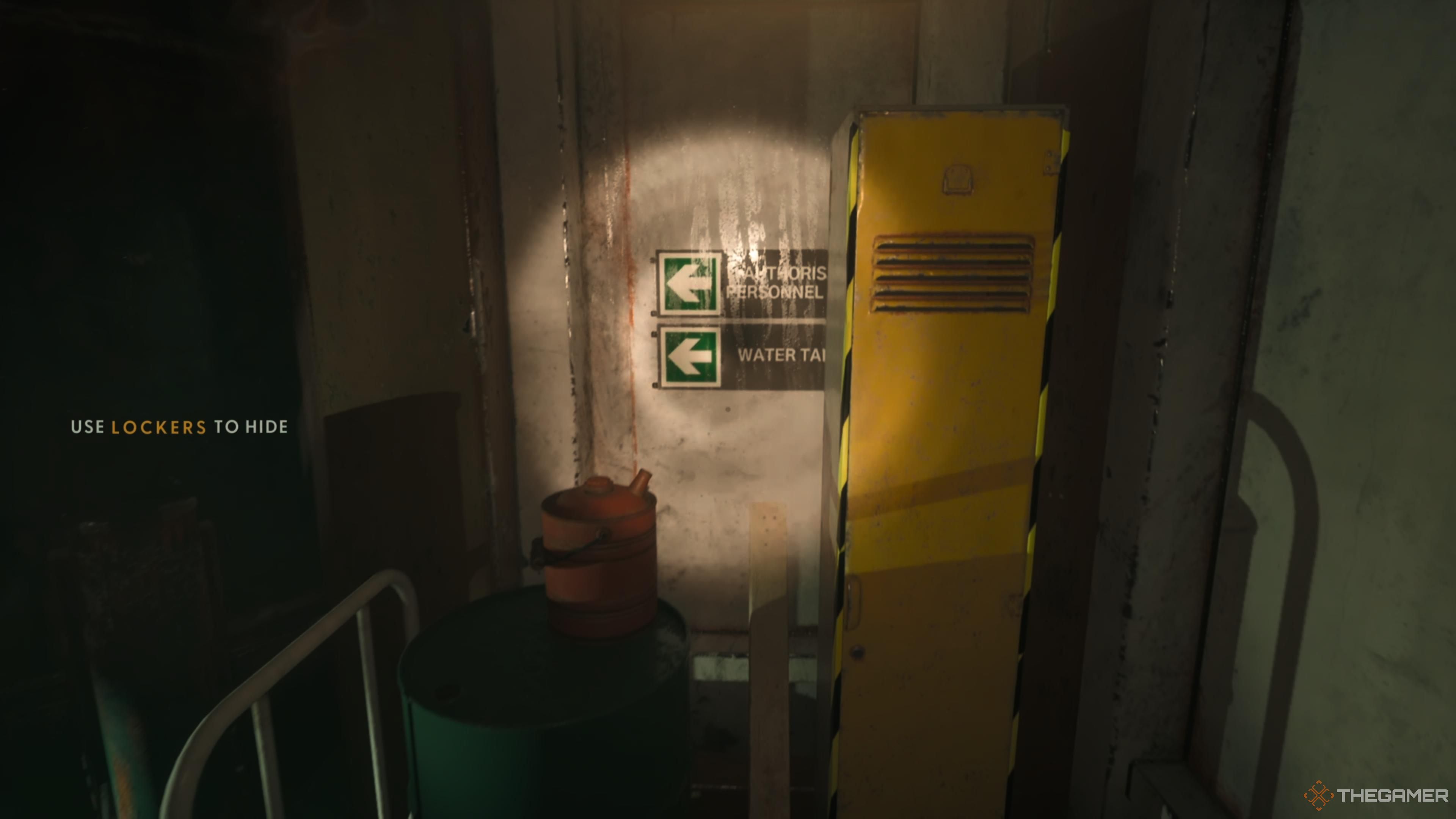 A locker you can interact with in Still Wakes the Deep.