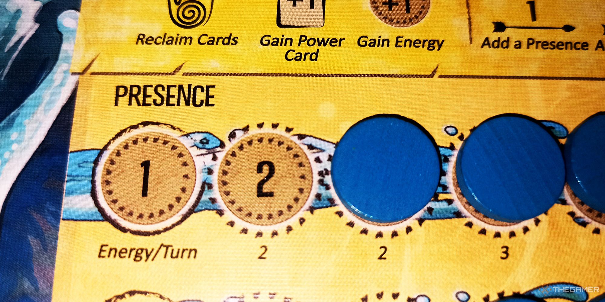 The Energy Track on the Spirit Panel is being shown in Spirit Island