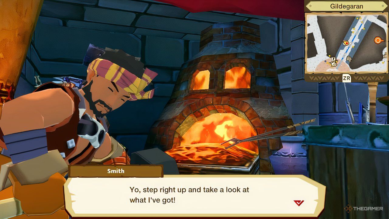 the gildegaran blacksmith in monster hunter stories