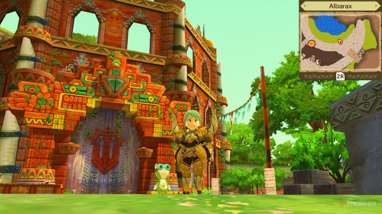 the network battles arena in albarax in monster hunter stories