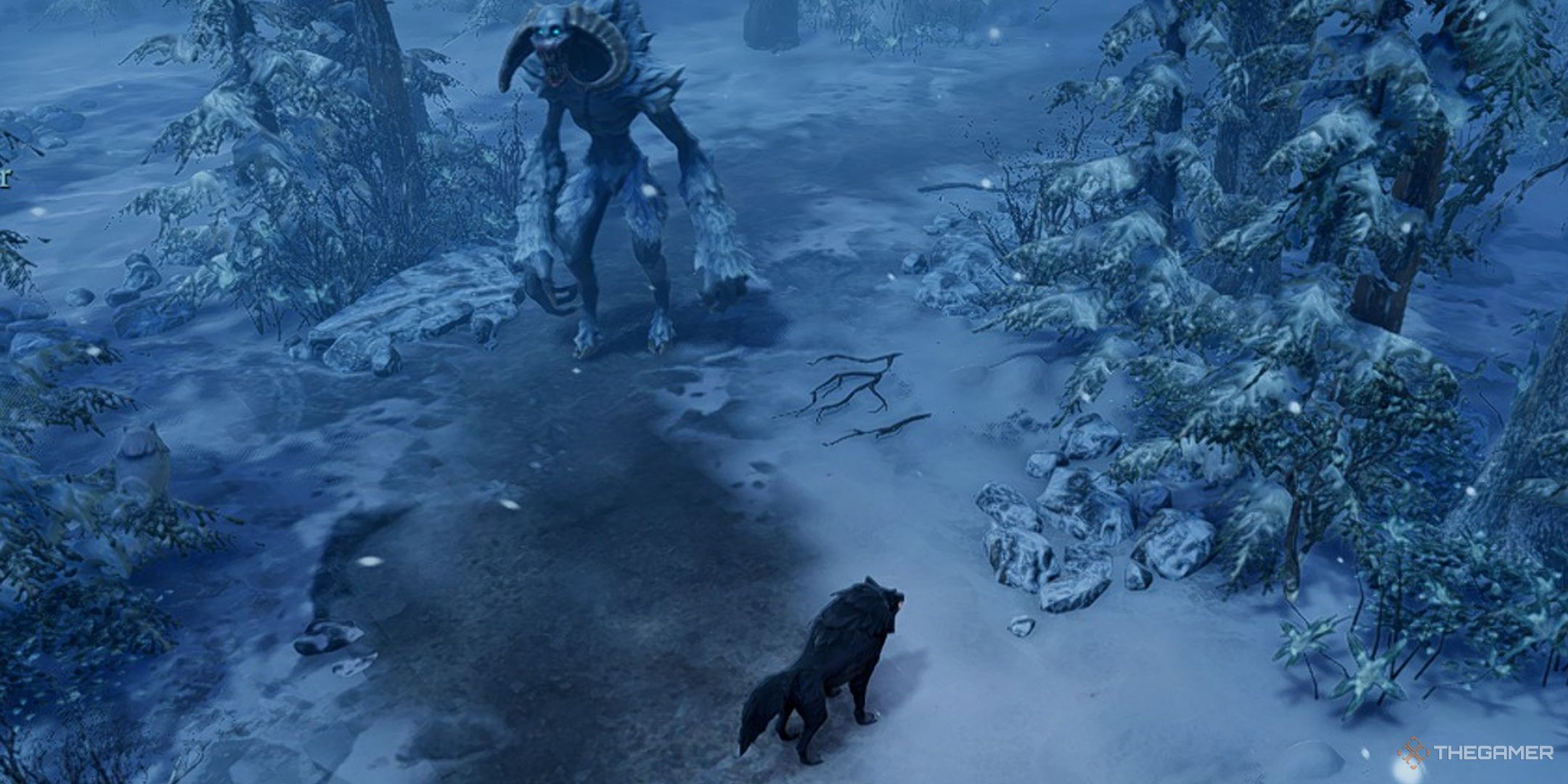 v rising player standing near frostmaw the mountain terror-1