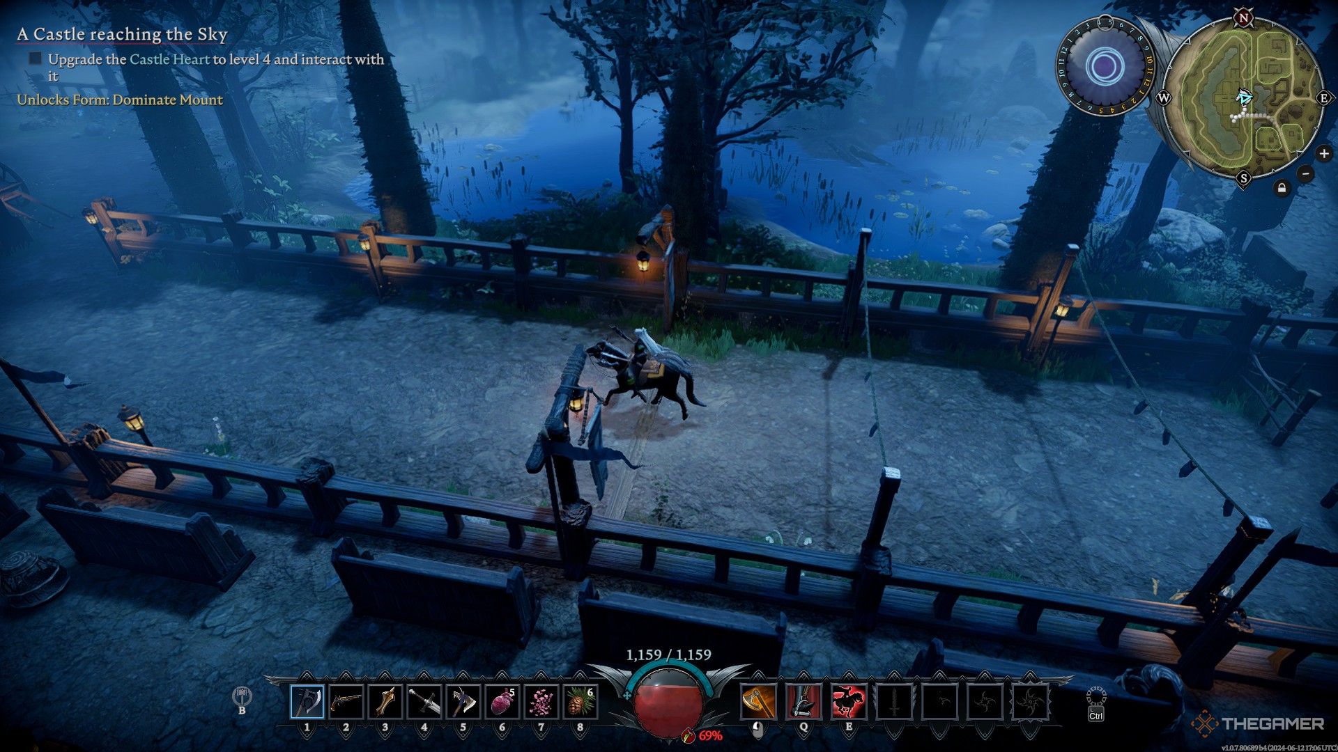 v rising player using horse track