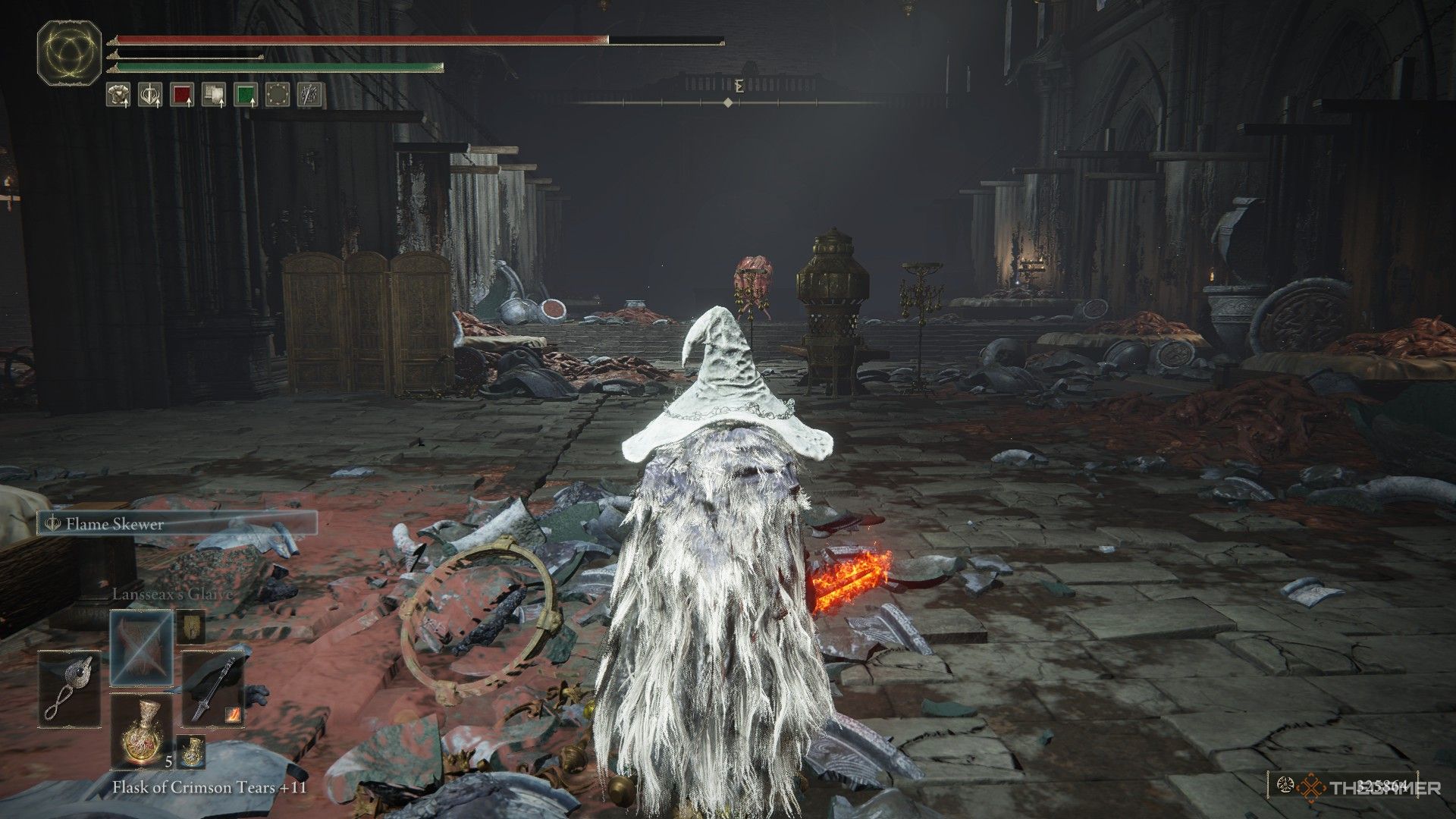 Player faces the giant jar innard guarding the Iris of Grace in Elden Ring: Shadow of the Erdtree.