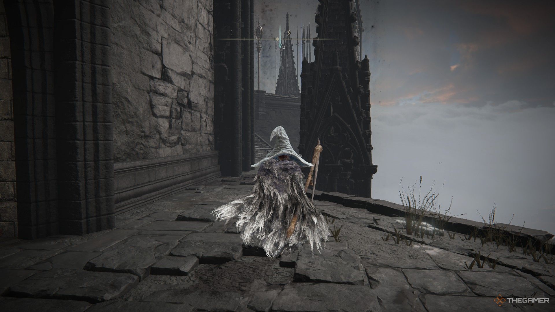 Player leaves the Seventh Floor grace of Shadow Keep in Elden Ring: Shadow of the Erdtree.
