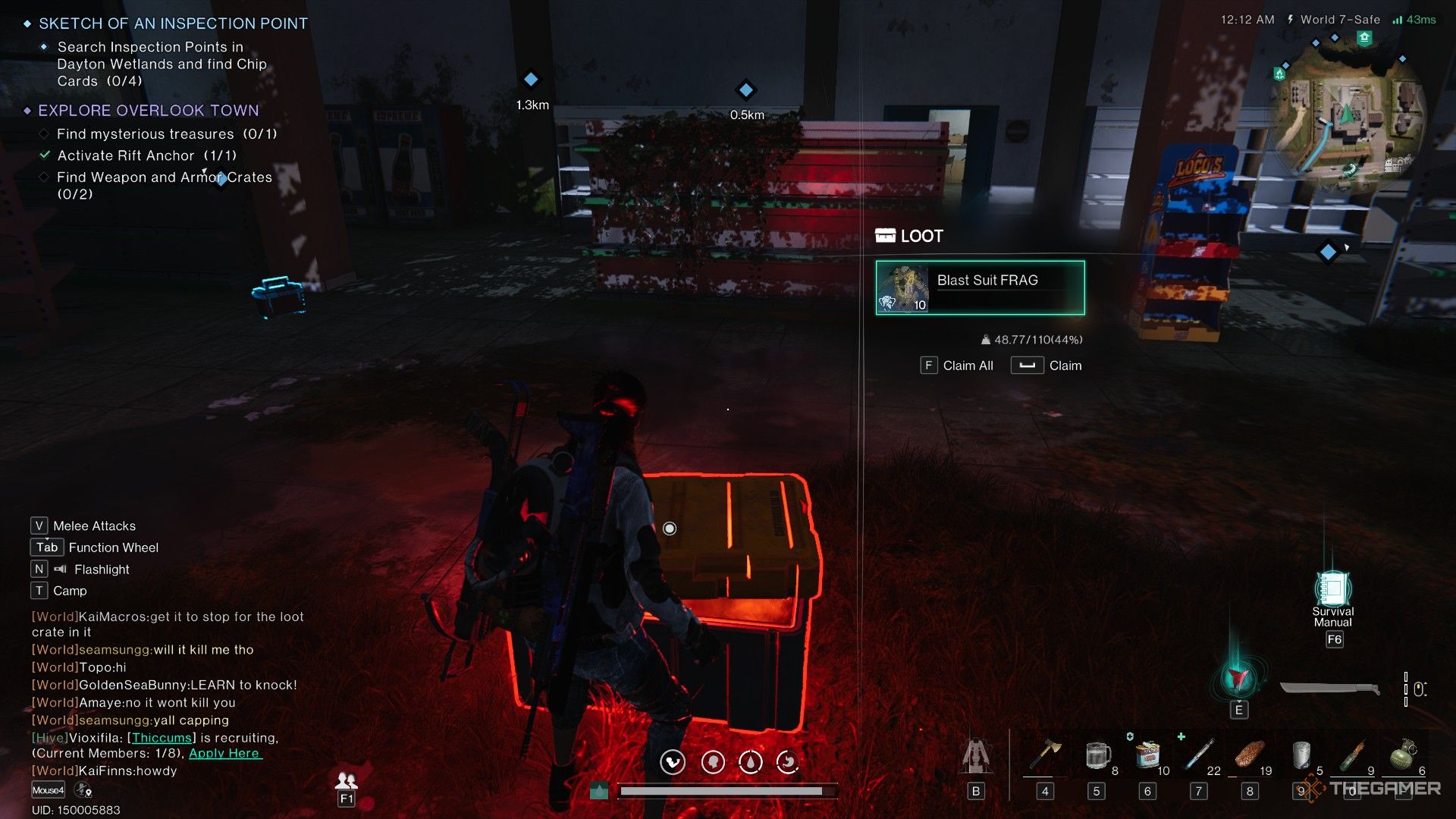 A photo of a Mysterious Loot Crate In Grocery Store In Once Human.
