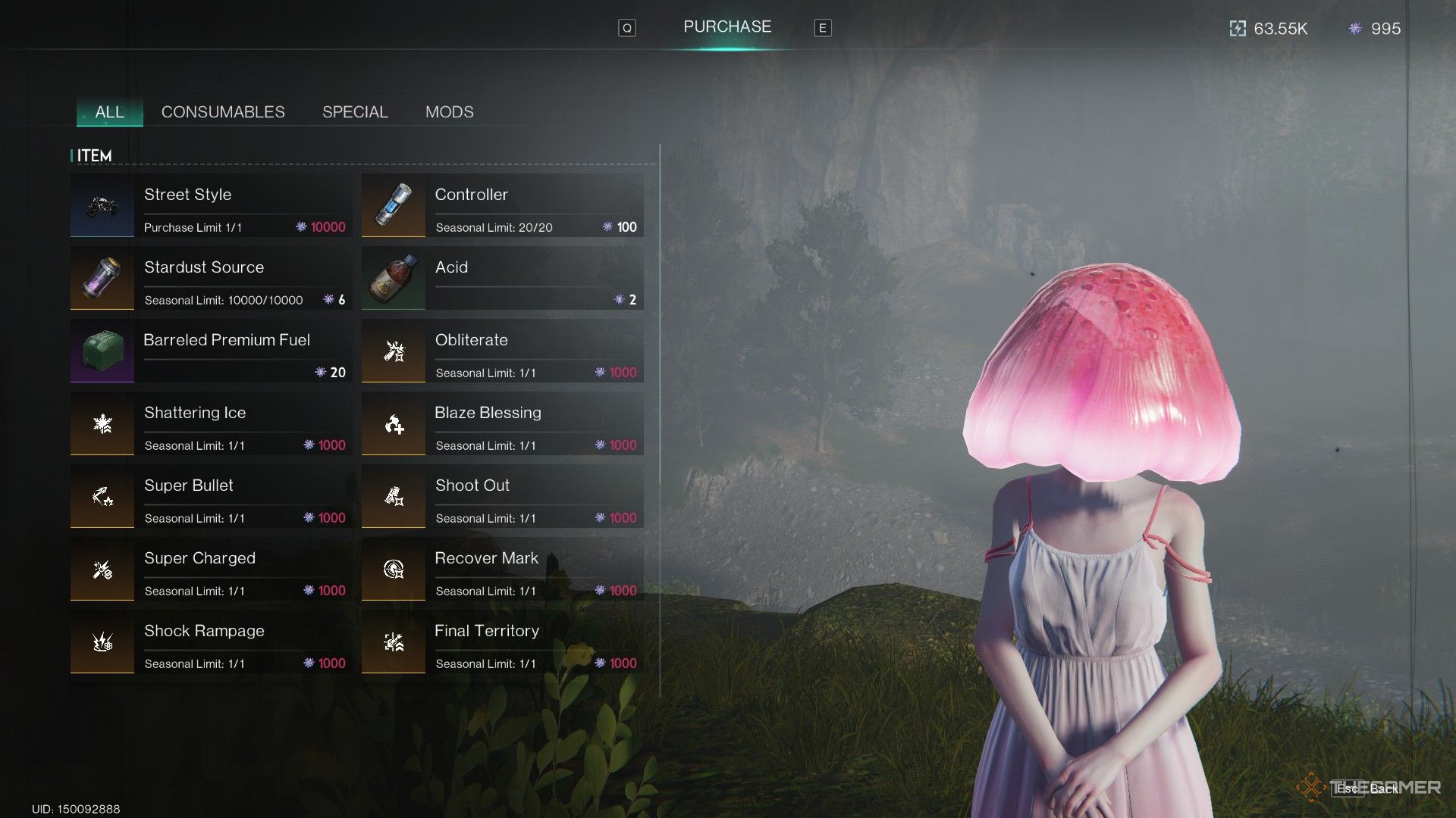 A screenshot of Nisa's store in Once Human. 