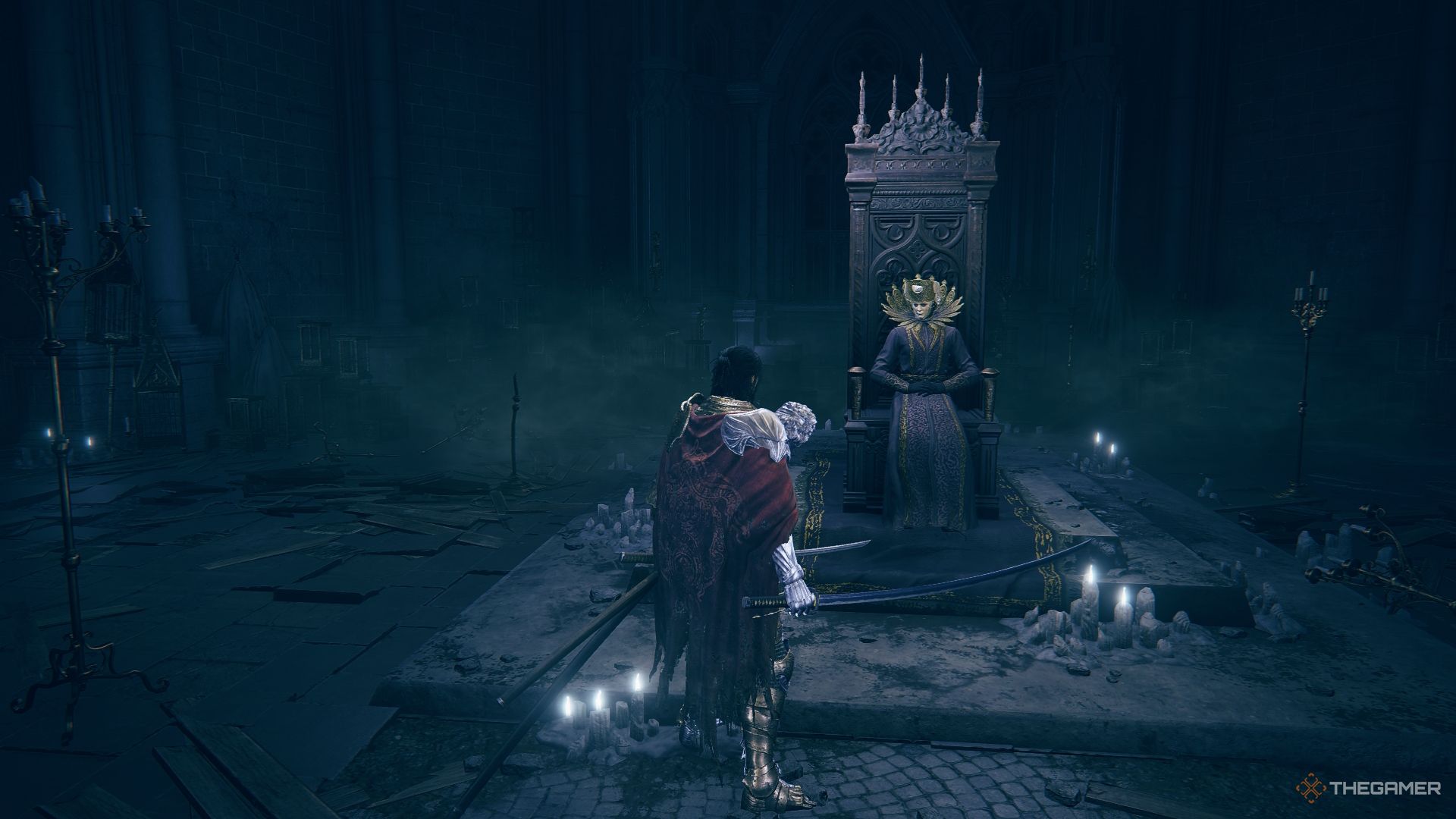 Count Ymir and the Tarnished in Elden Ring Shadow of the Erdtree.