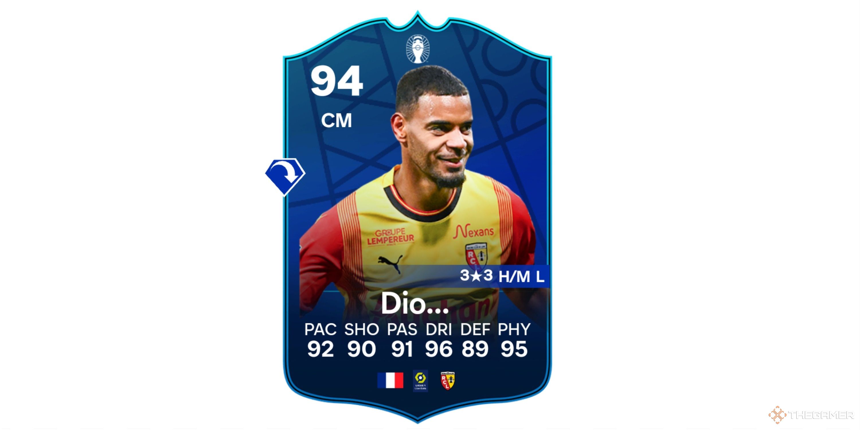 Image showing Diouf EVO card in EA Sports FC 24 